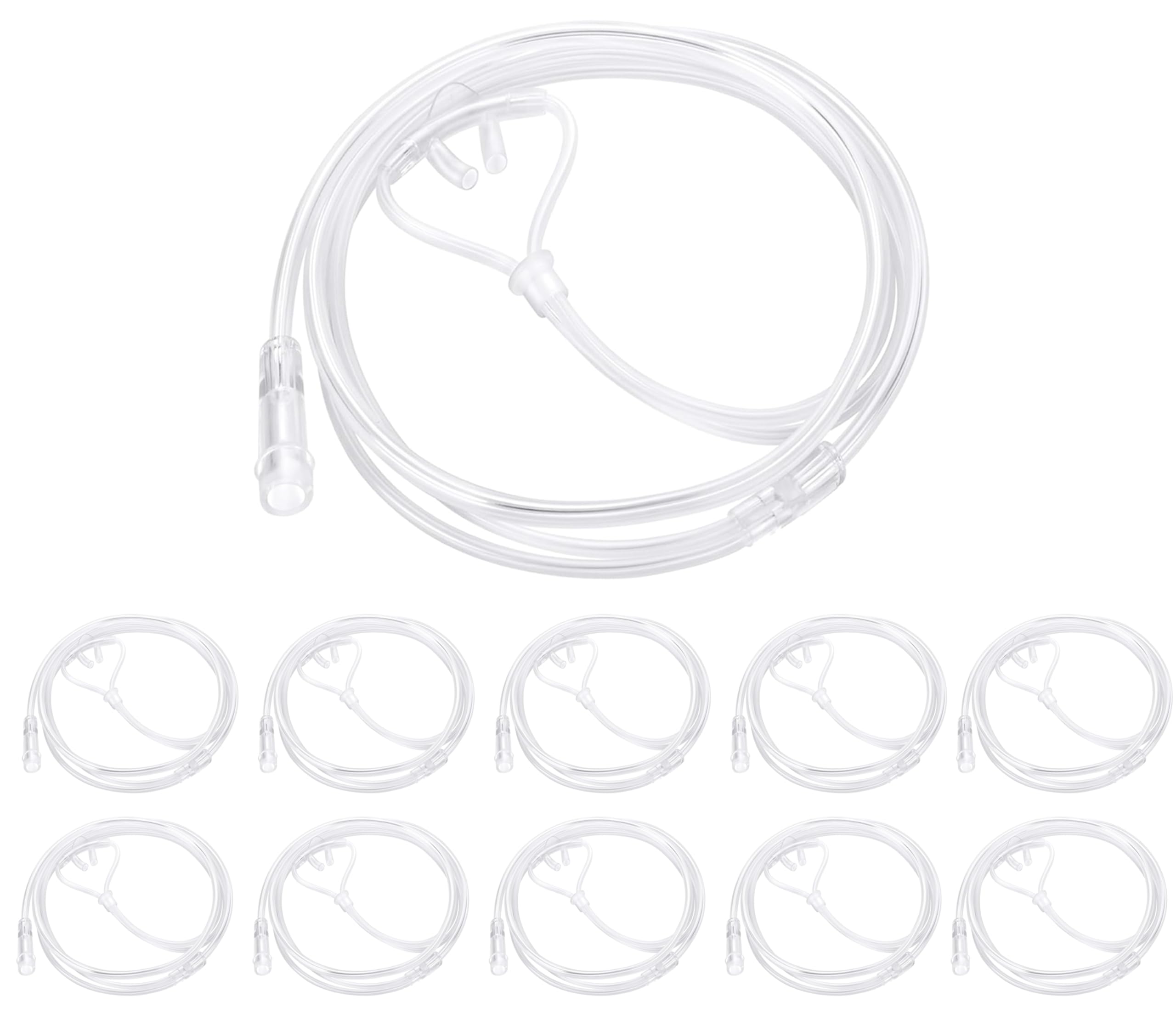 Photo 1 of 10 Pack 4Ft Oxygen Nasal Cannula? High Flow Lightweight, Transparent