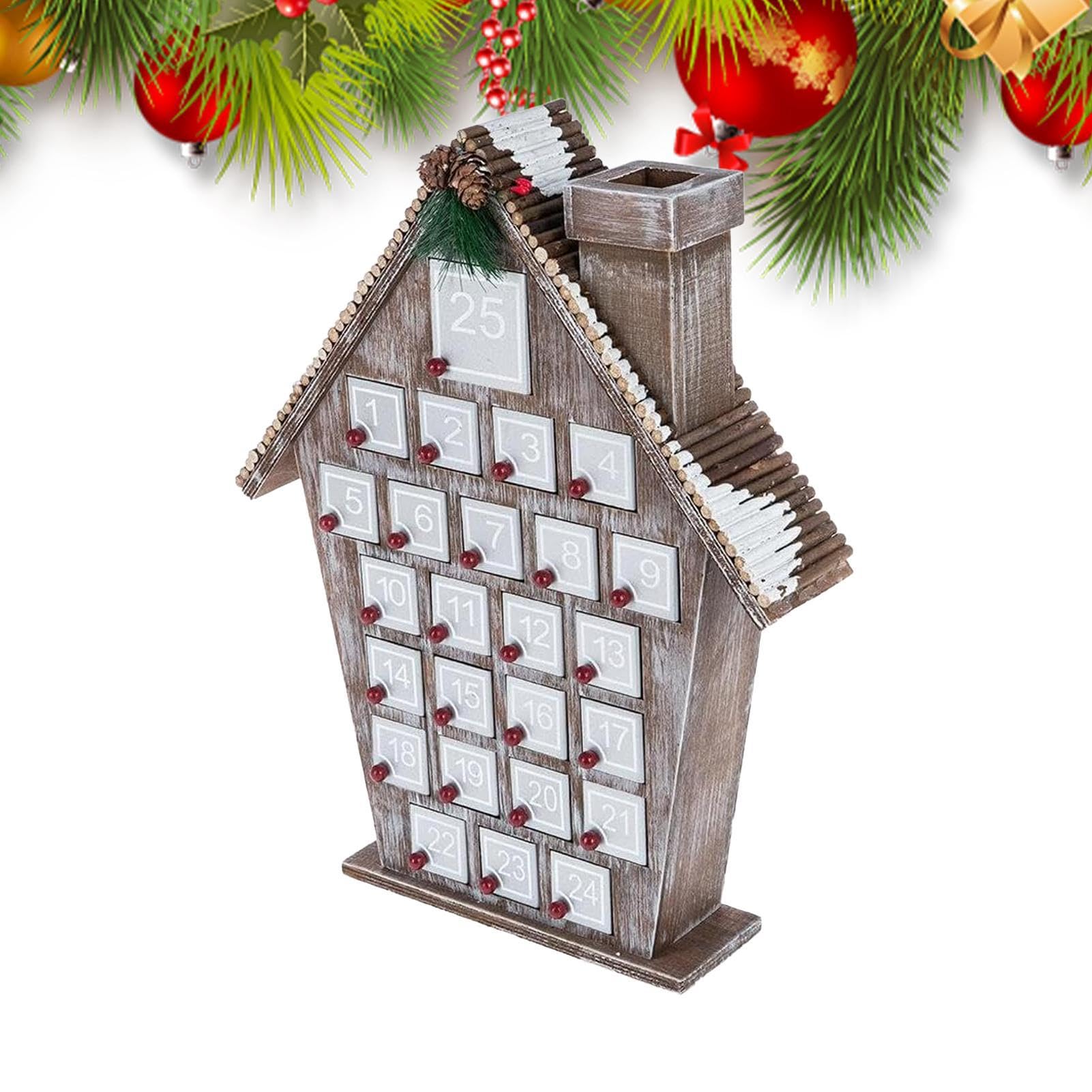 Calendario per conto alla rovescia di 24 giorni, calendario 'avvento per | feste, calendario in legno, conto alla rovescia di Natale, decorazione per bambini, decorazione per il conto alla rovescia,