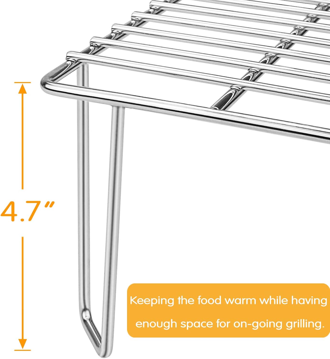 GRISUN Grill Rack for Green Mountain Grill Daniel Boone Pellet Grill Grate, Stainless Steel Upper Rack, Warming Rack Accessories (22 x 8 x 4.7 Inches) : Patio, Lawn & Garden