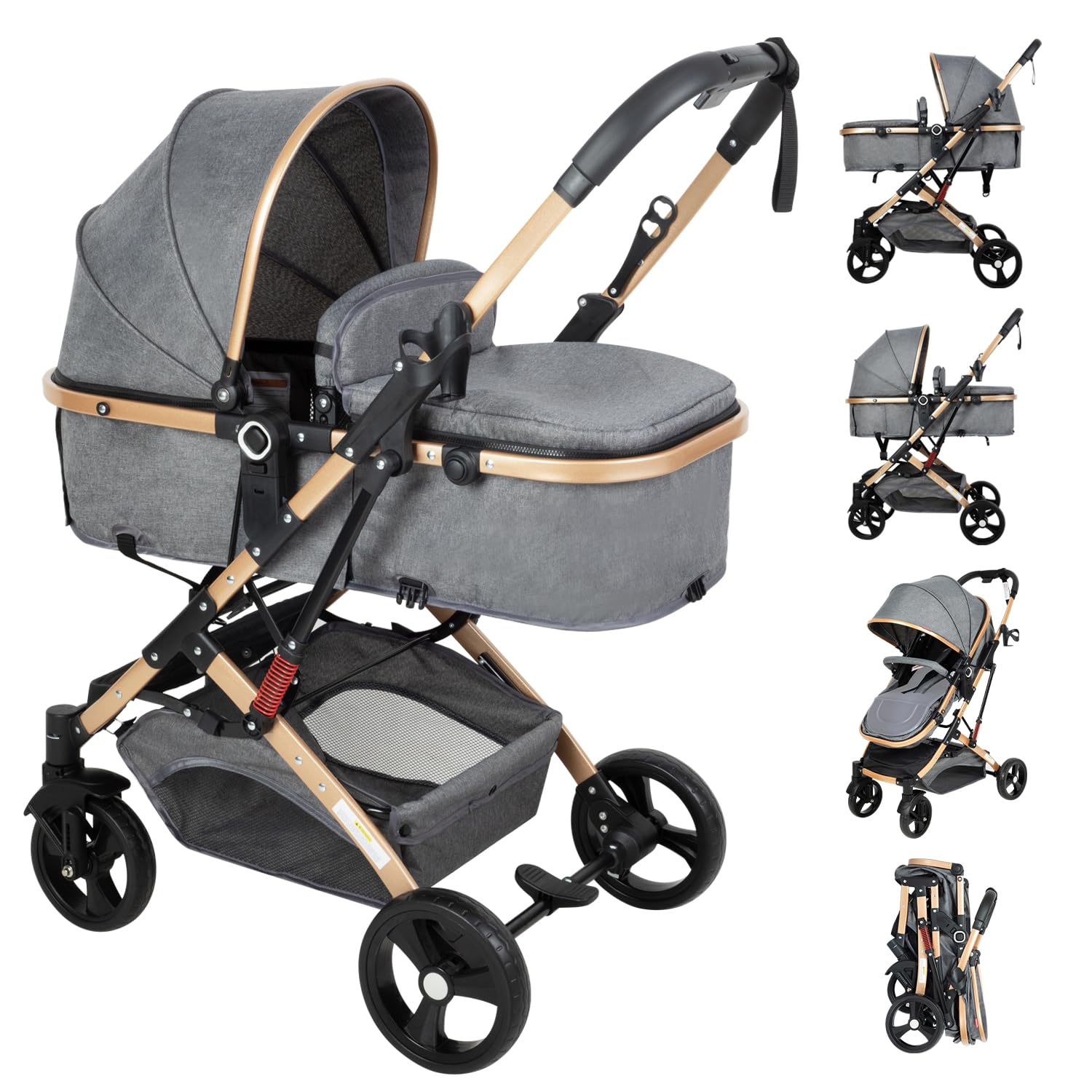 Photo 1 of PEARLOVE 2-in-1 Convertible Baby Stroller