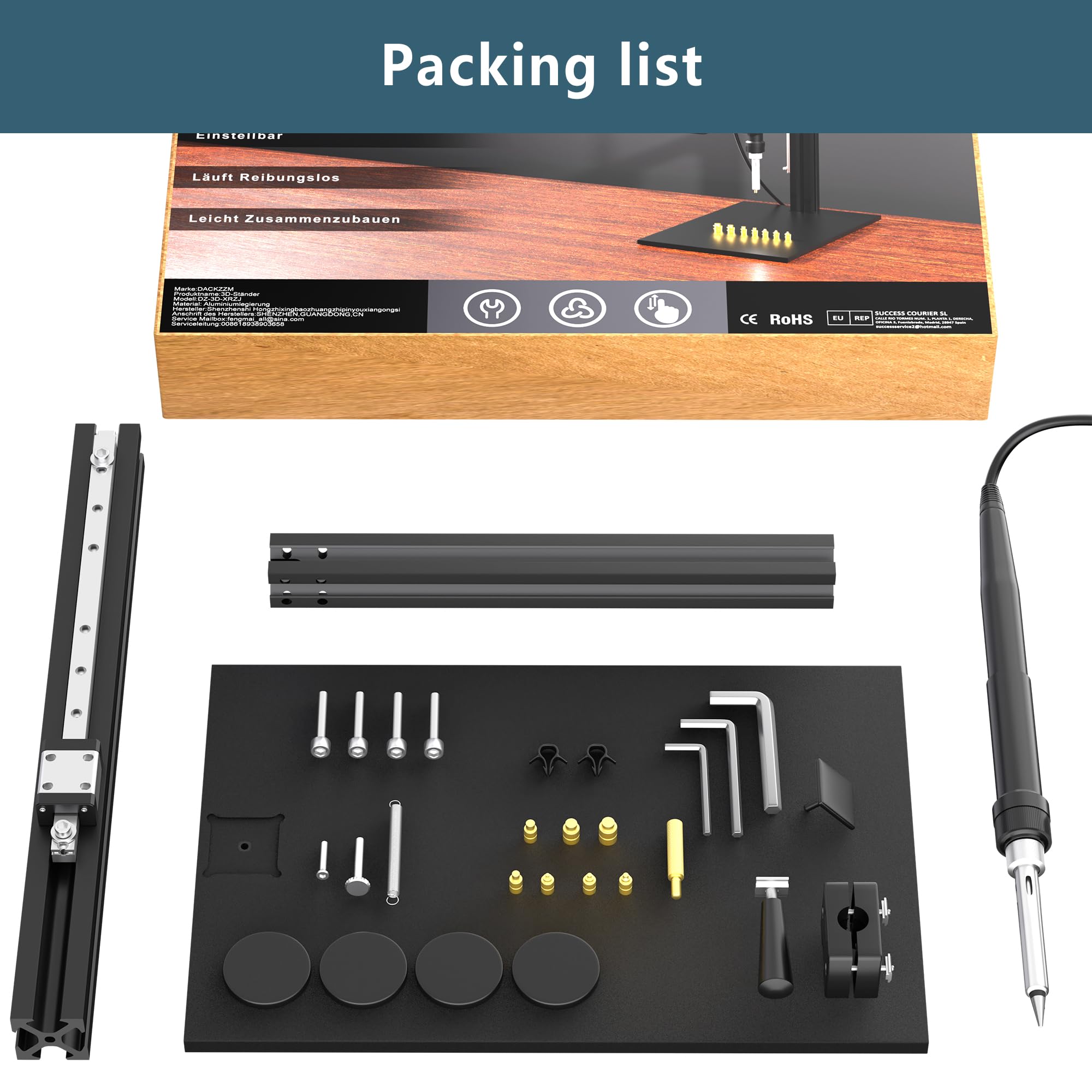 Set Di 10 Punte Per Inserti Filettati In Ottone – M2-M8 Per Saldatore, Compatibili Con FX-888D E SP40NKUS, Accessori Per Stampanti 3D