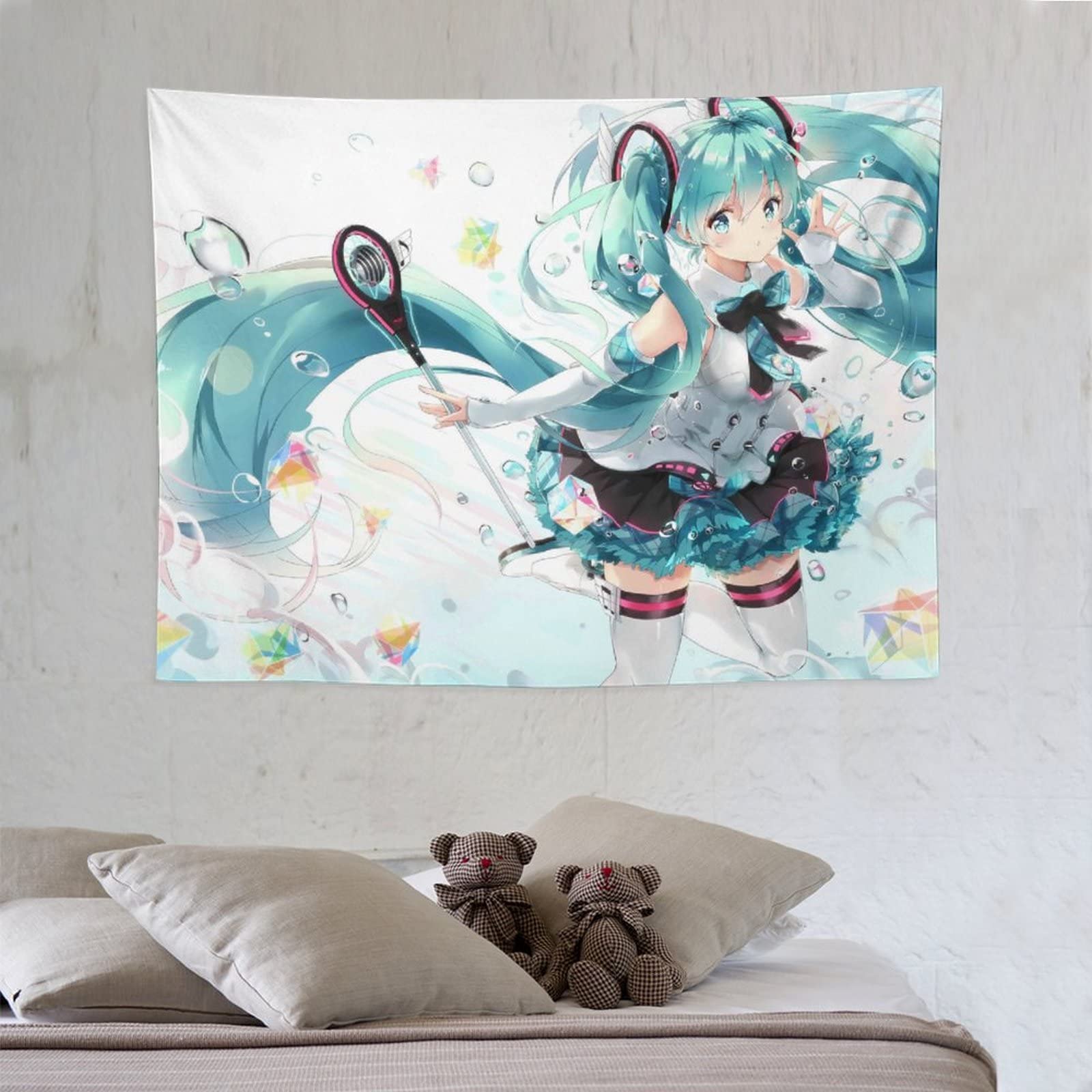Amazon.co.jp: タペストリー 可愛い キャラクター柄 VTuber 初音ミク
