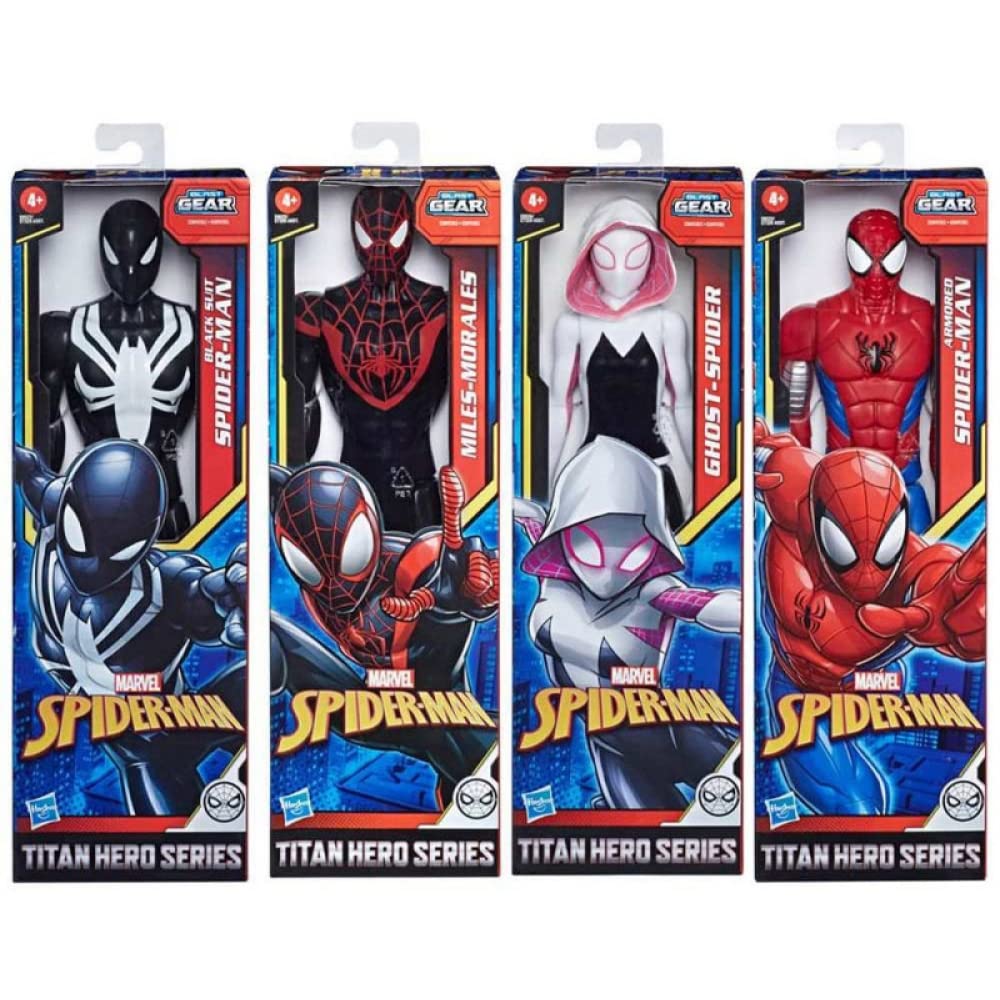 Marvel Figura Spiderman Web Warriors Titan con 5 Punti di articolazione