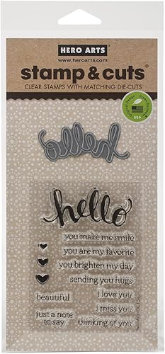 Hero Arts DC151 Sello y corte, hola
