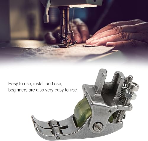 Miniatura 3 de Prensatelas para máquina de coser industrial, 1.6 x 1.2 pulgadas, rodillo de goma prensatelas resistentes a los pies, pequeña pieza de máquina de