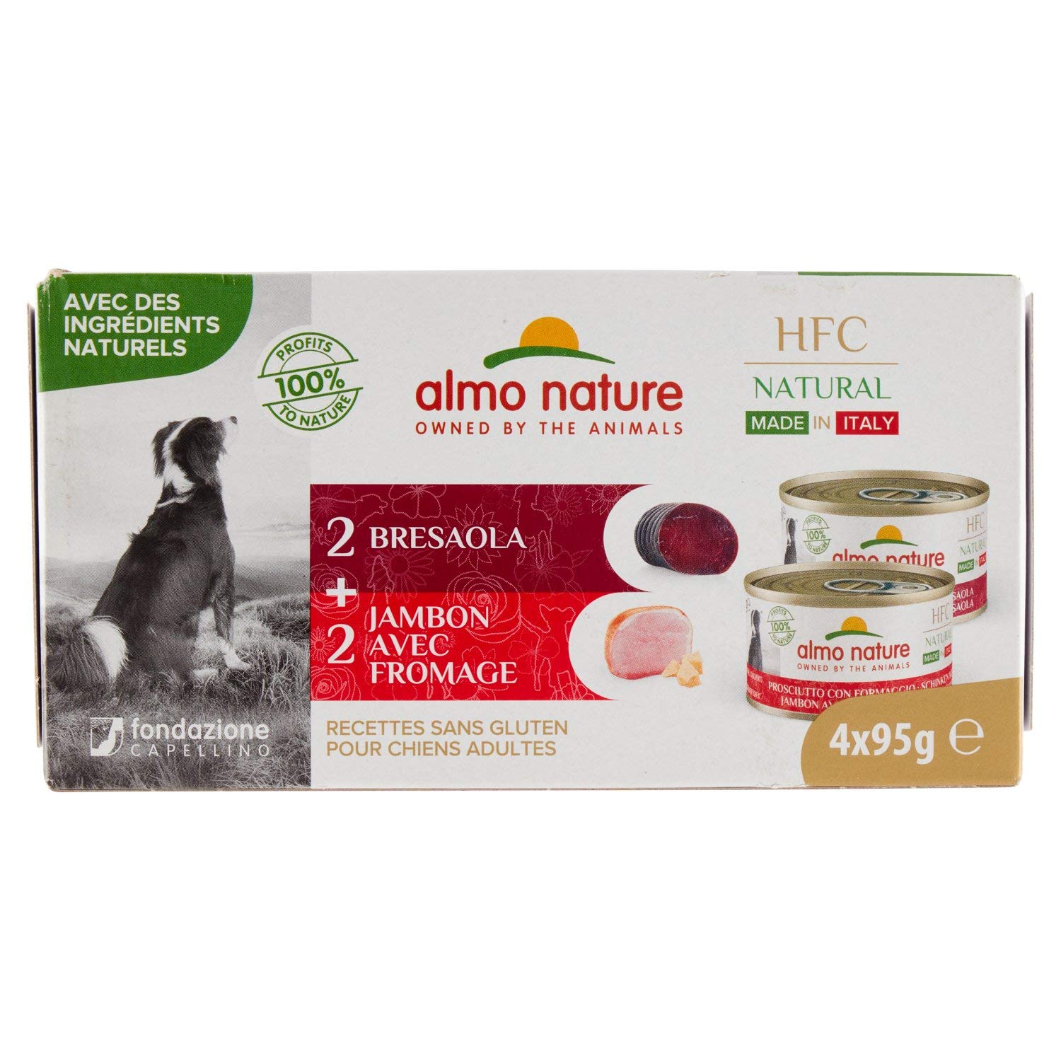 Almo Nature HFC Complete Umido Per Cani - Angus E Fagiolini, Confezione Da 1.445kg (17 Lattine Da 85g) - Foto 6