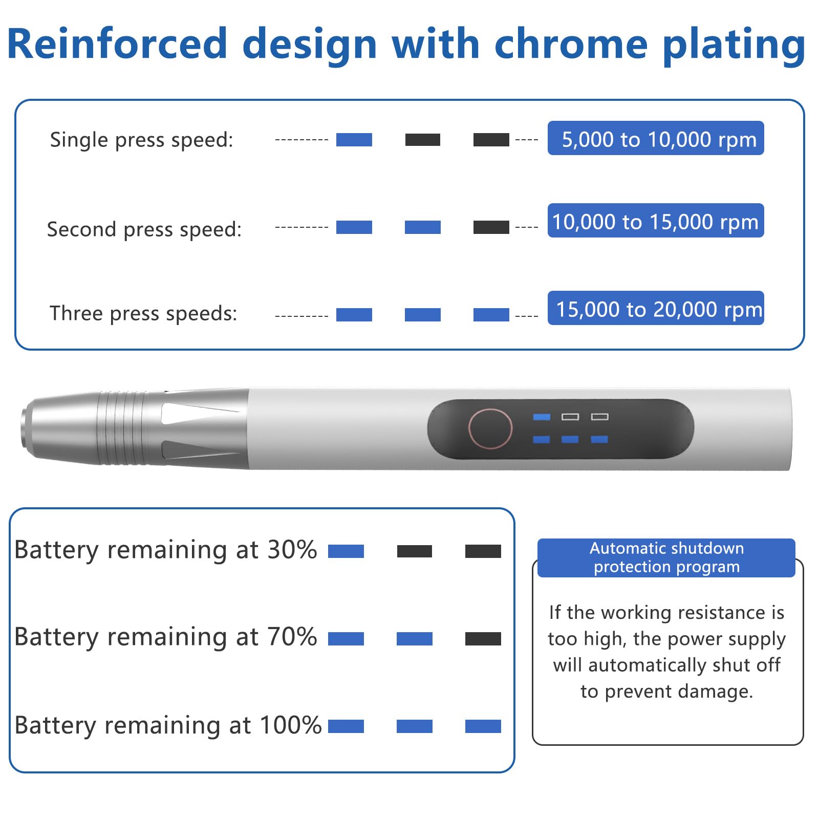 Grabado Pluma, Lápiz de grabado eléctrico, herramienta de grabado inalámbrica portátil, grabador de batería USB, grabador giratorio portátil para grabar joya