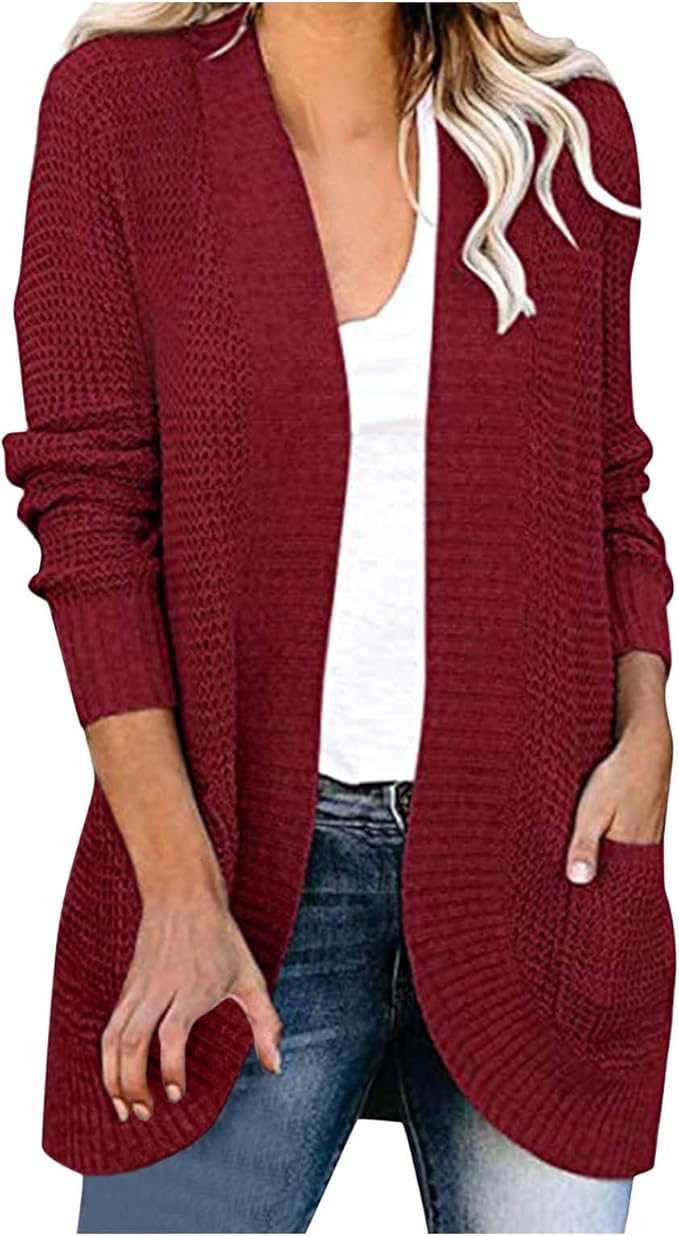 burgundy cardigan womens