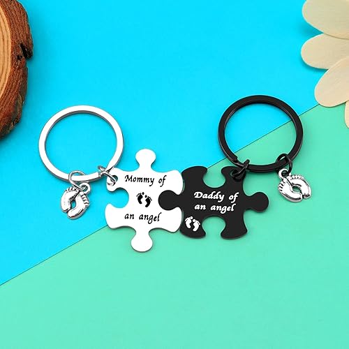Loss Memorial Keychain Set Loss of Baby Memorial Gift Sympathy Gift for Infant Loss Pregnancy Miscarriage Baby Memorial Jewelry In Memory of Infant Child Loss Remembrance Gift Miscarriage Jewelry