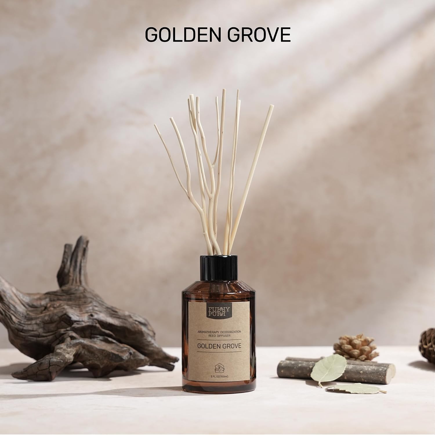 Pet-Safe Reed Diffuser - Gentle Fragrance for Pets, Long-Lasting Aroma, IFRA Certified | Alcohol & Preservative-Free