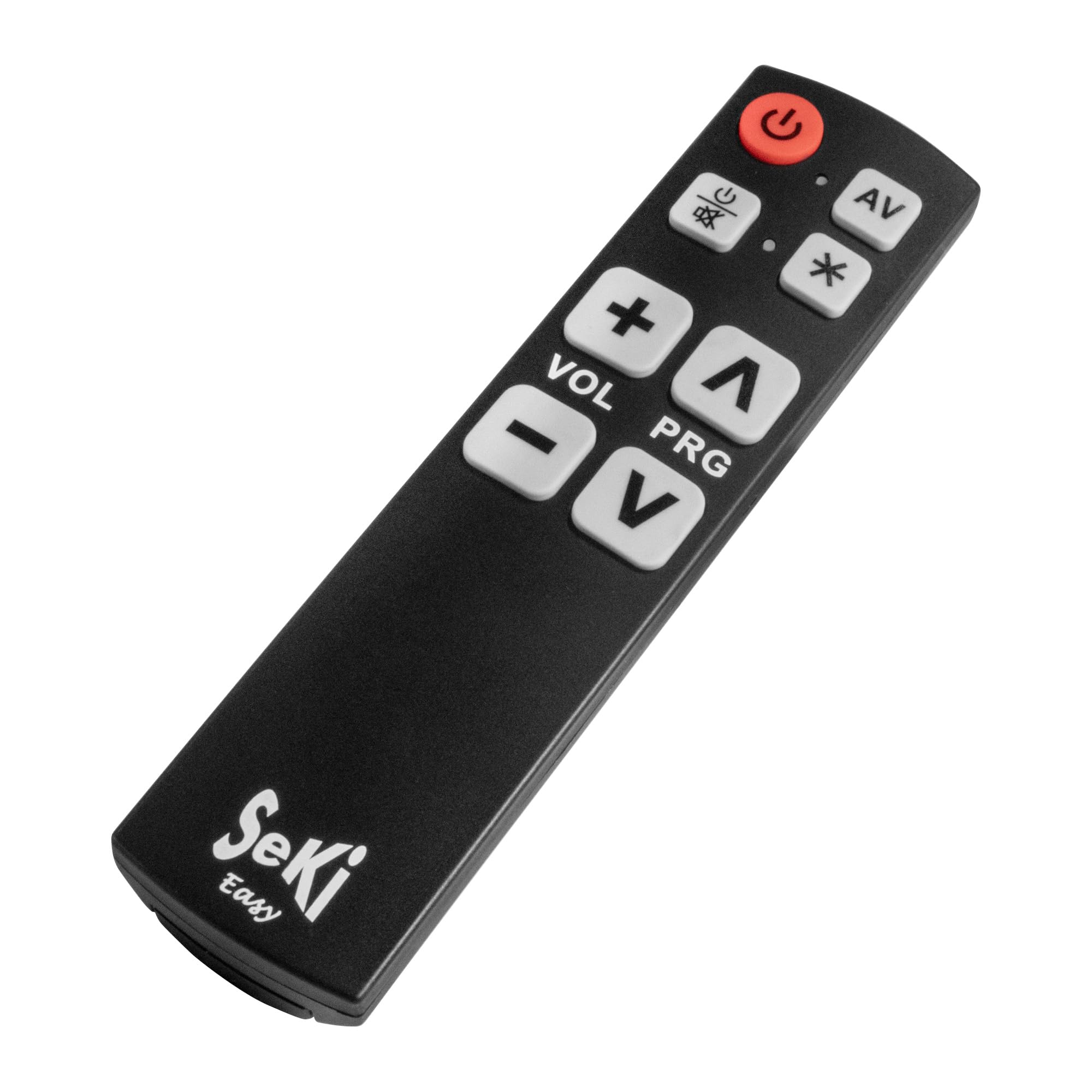 SeKi Easy czarny pilot zdalnego sterowania z dużymi przyciskami