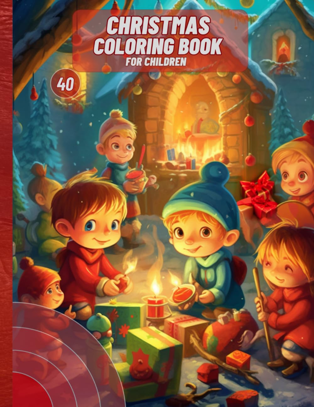 Christmas. Coloring Book. Children's coloring book for boys and girls.