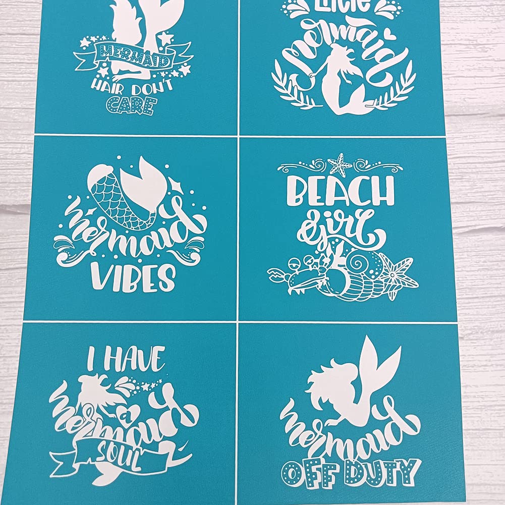 DIY Silk Screen Stencil - Self-Adhesive Mesh Transfer For T-Shirts, Tote Bags & Crafts (Blue, 11cm X 8.5cm)