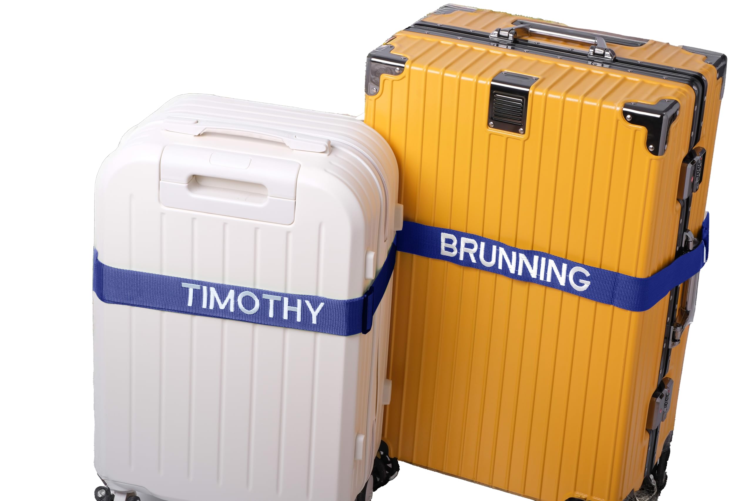 Custom Luggage Straps for Safe Travel - Personalized Embroidered Suitcase Belts, Unique Presents for Frequent Flyers, Business Travelers, and