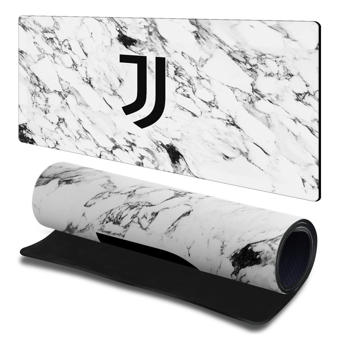 Head Case Designs Officially Licensed Juventus Football Club White Marble Crest Logo Gaming Office Desk PC Keyboard Mouse Mat Pad 23.62 x 11.81 x 0.12 inches (600 x 300 mm) - L
