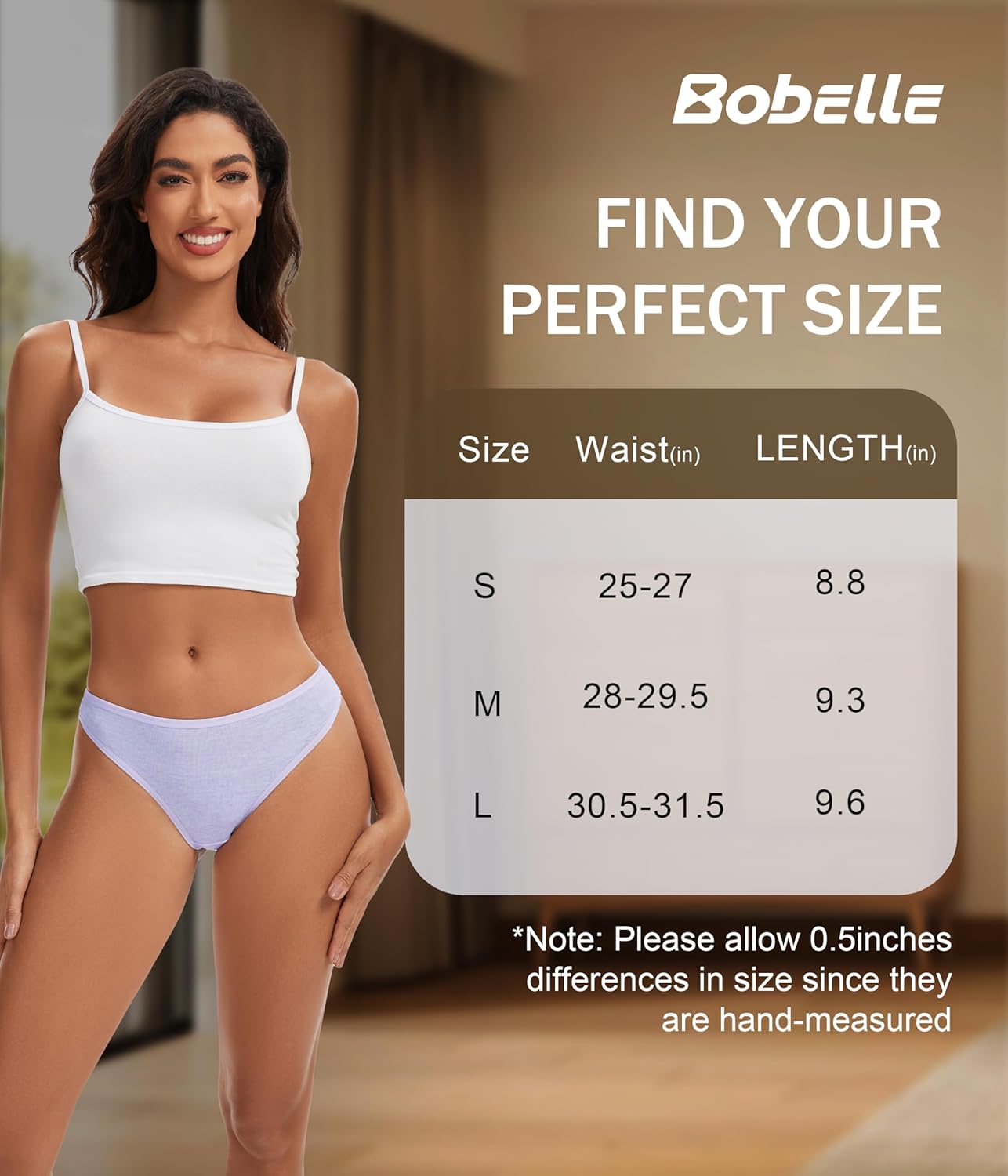 Merino Wool Thongs For Women V-waisted Wooly Thong Panties Breathable Ladies Bikini Underwear 3 Pack - Image 6