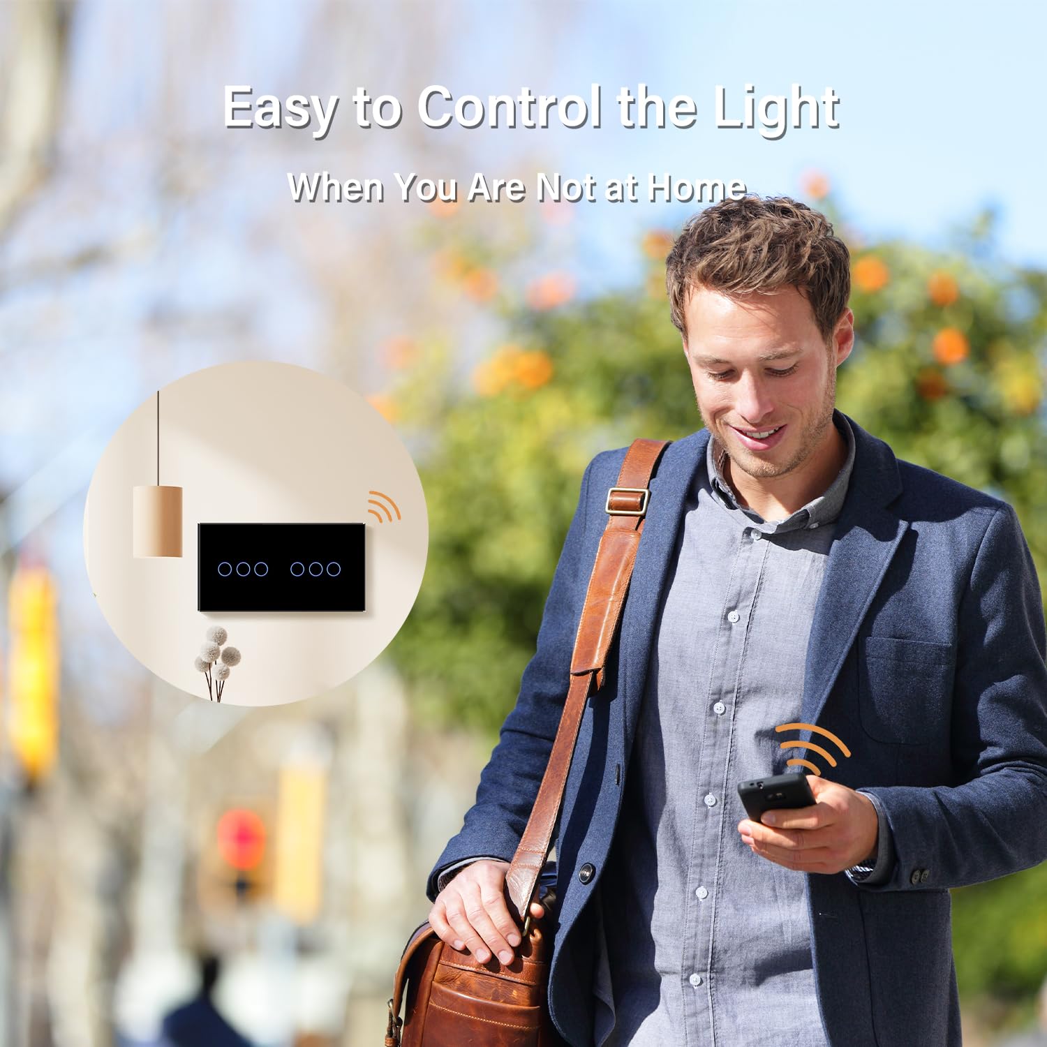 BSEED Smart Alexa, interruttore della luce da parete, 157 mm, doppio singolo, live WiFi, interruttore neutro, non necessario, 3 vie, vetro compatibile Tuya, nero