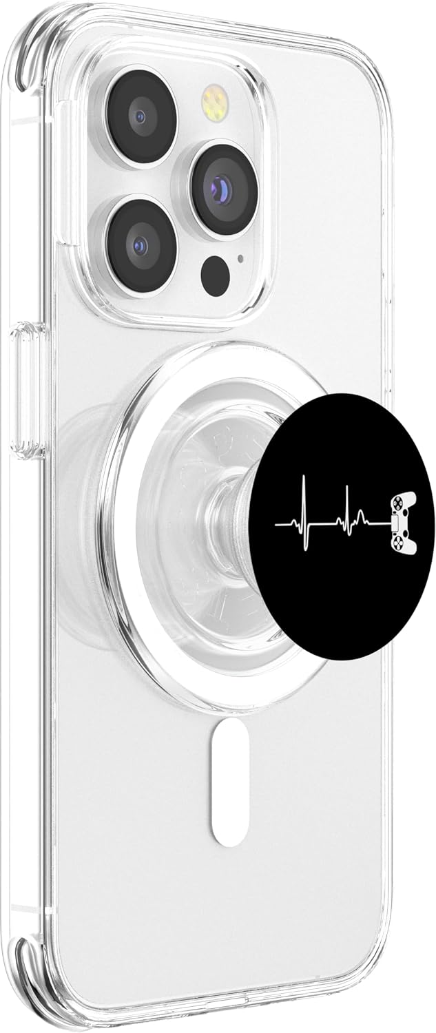 Gamer Heartbeat Accessory For Video Game Players PopSockets PopGrip: Swappable Grip for Phones & Tablets PopSockets PopGrip for MagSafe