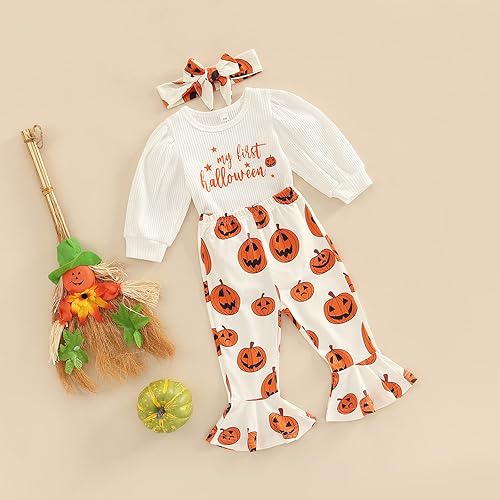 Miniatura 2 de Twopumpkin My First St Pattys Day - Traje de bebé niña con canalé, mameluco de campana para recién nacido, ropa del día de San Patricio