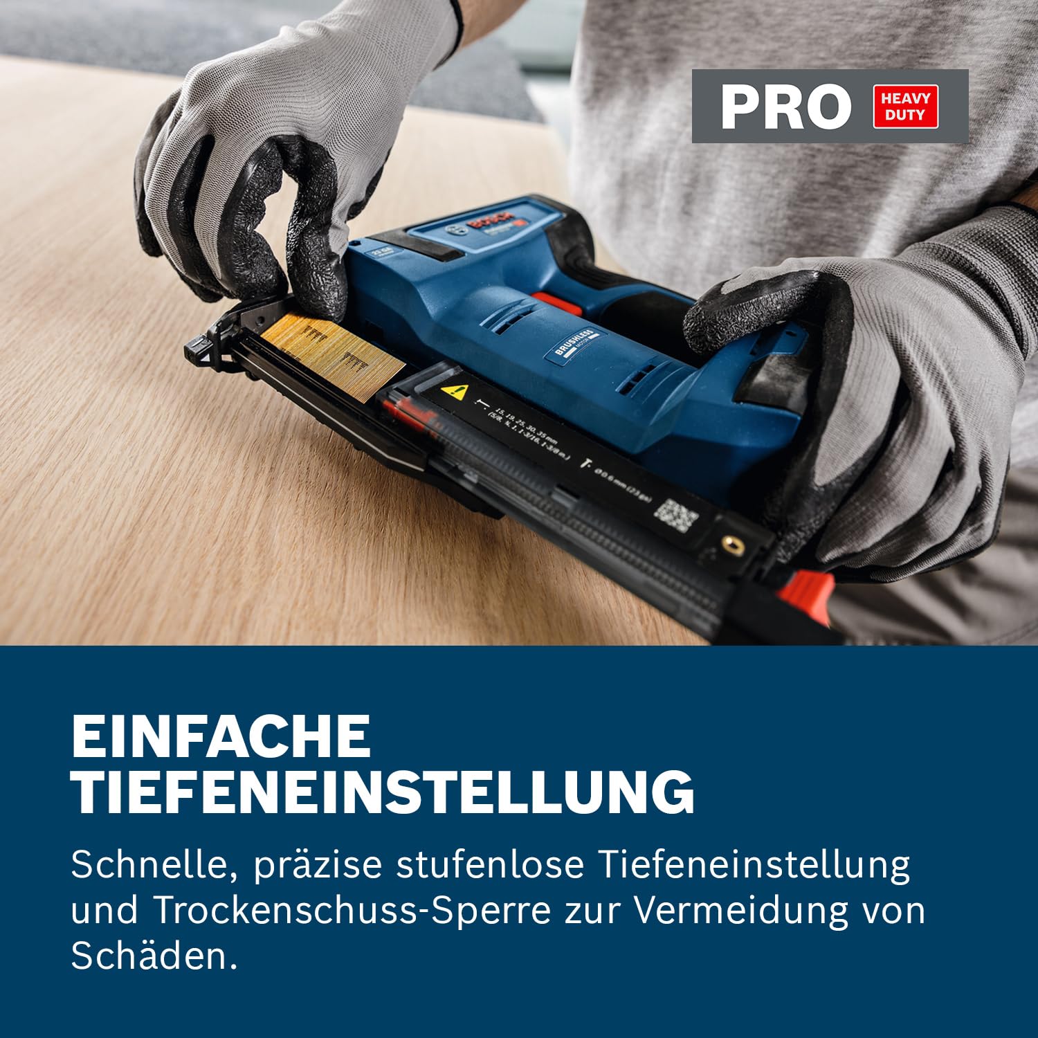 Bosch Professional GNH 18V-35 Akku-Holznagler 18V bürstenloser Motor