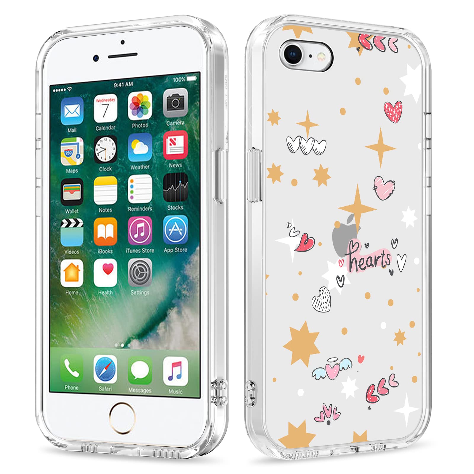 Galafu Case for iPhone 6 Plus/iPhone 6S Plus, Clear TPU Silicone 