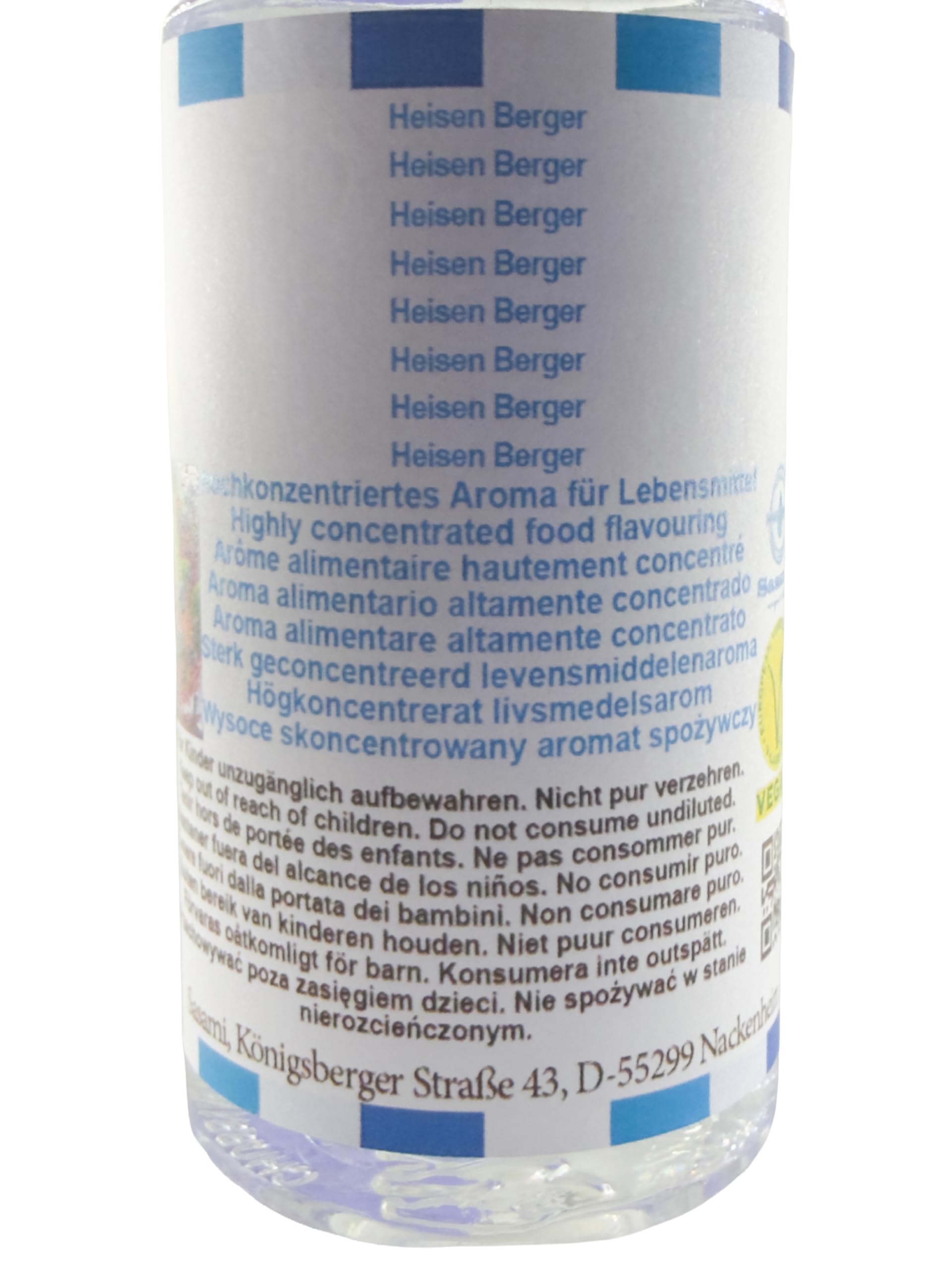 Heisen Berger Aroma Konzentrat - Vegan - Sasami - 100ml