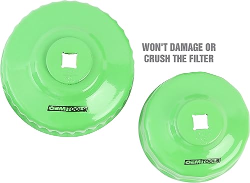 Miniatura 5 de OEMTOOLS 87151 Juego de llaves para filtro de aceite de 10 piezas, juego de extracción de filtro de aceite para trinquete de 38 pulgadas para una