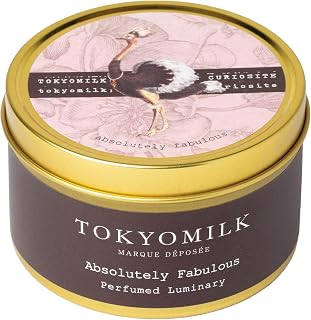 TokyoMilk Absolutely Fabulous Stationary Luminary, 6 oz, 170 g, Citrus Zest, Mimosa, Rosewood, and Mandarin Scented Soy Candle, Luxury Home Decor & Aromatherapy