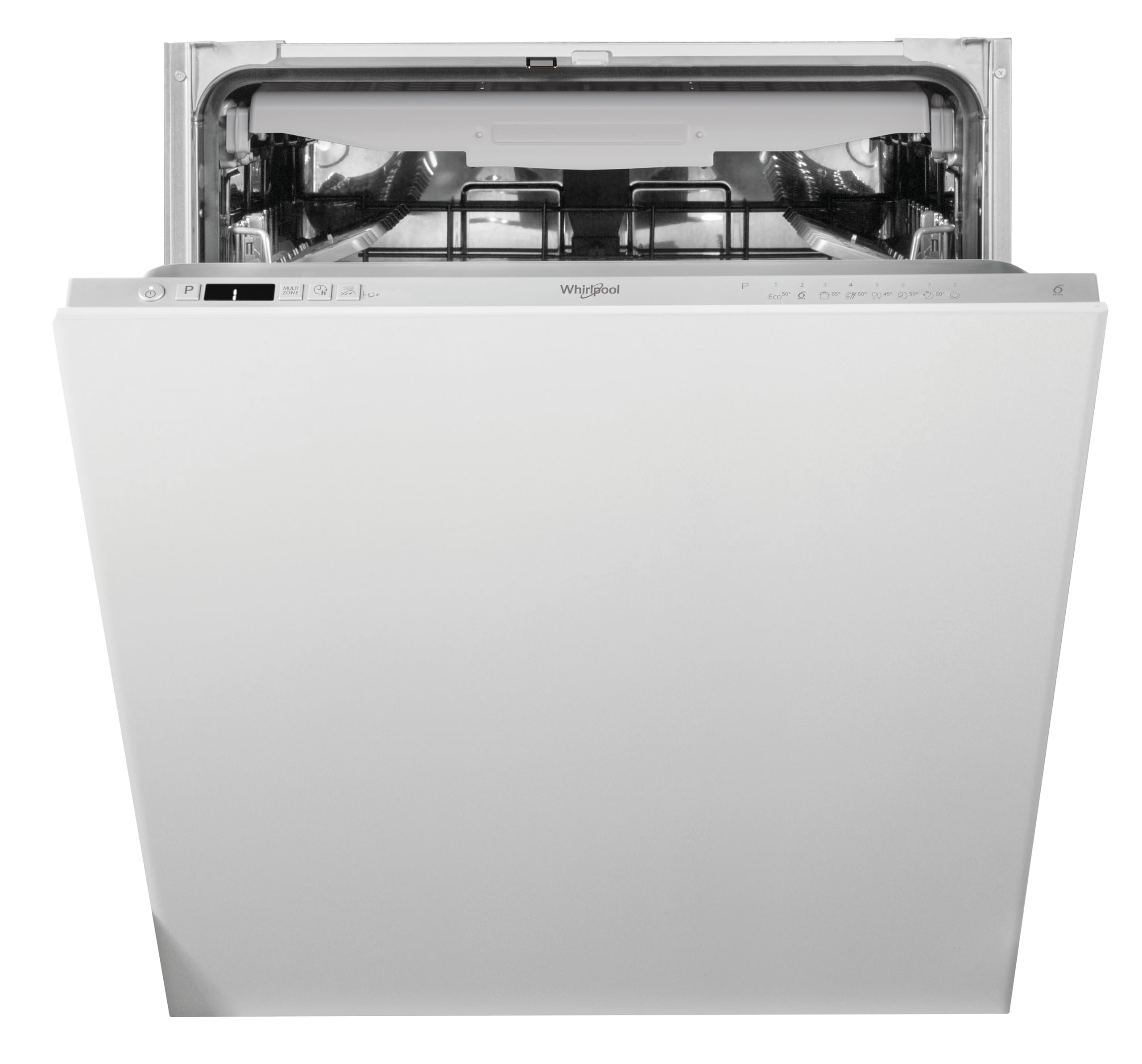 Whirlpool WIC 3C26 F - Lavastoviglie Ad Incasso A Scomparsa Totale, Capacità 14 Coperti, Classe E. Tecnologia Sesto Senso, Natural Dry, Multizona, Avvio Ritardato. 82 x 59,8 x 55,5 cm