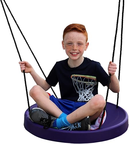 Miniatura 2 de M & M Sales Enterprises Air Riderz - Columpio de platillo morado