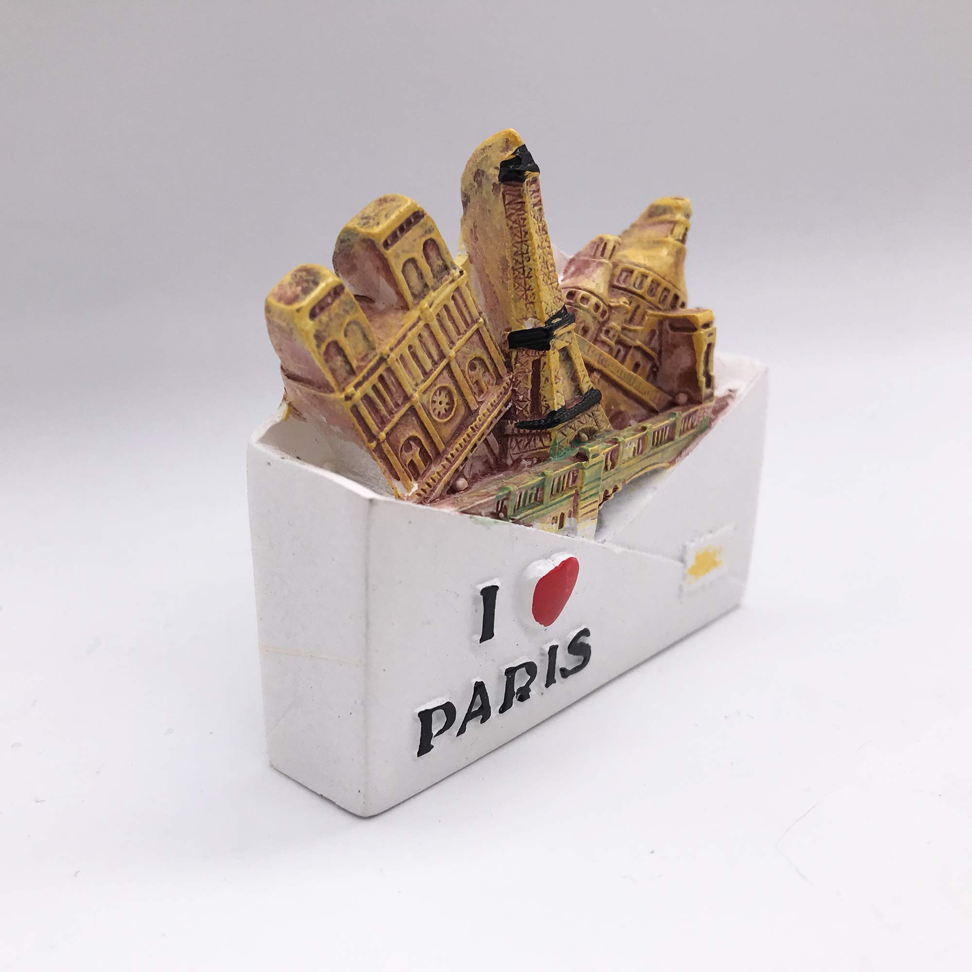 Parigi Francia Busta 3D Magnete da Frigorifero Souvenir turistici Magneti Artigianali in Resina Fatti a Mano Decorazione della Cucina di casa Regalo da Collezione Magnete per Frigorifero
