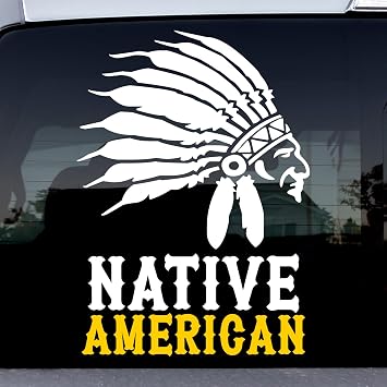 5-Pack Native American Sticker Original Indian Decal 8 x 6 in