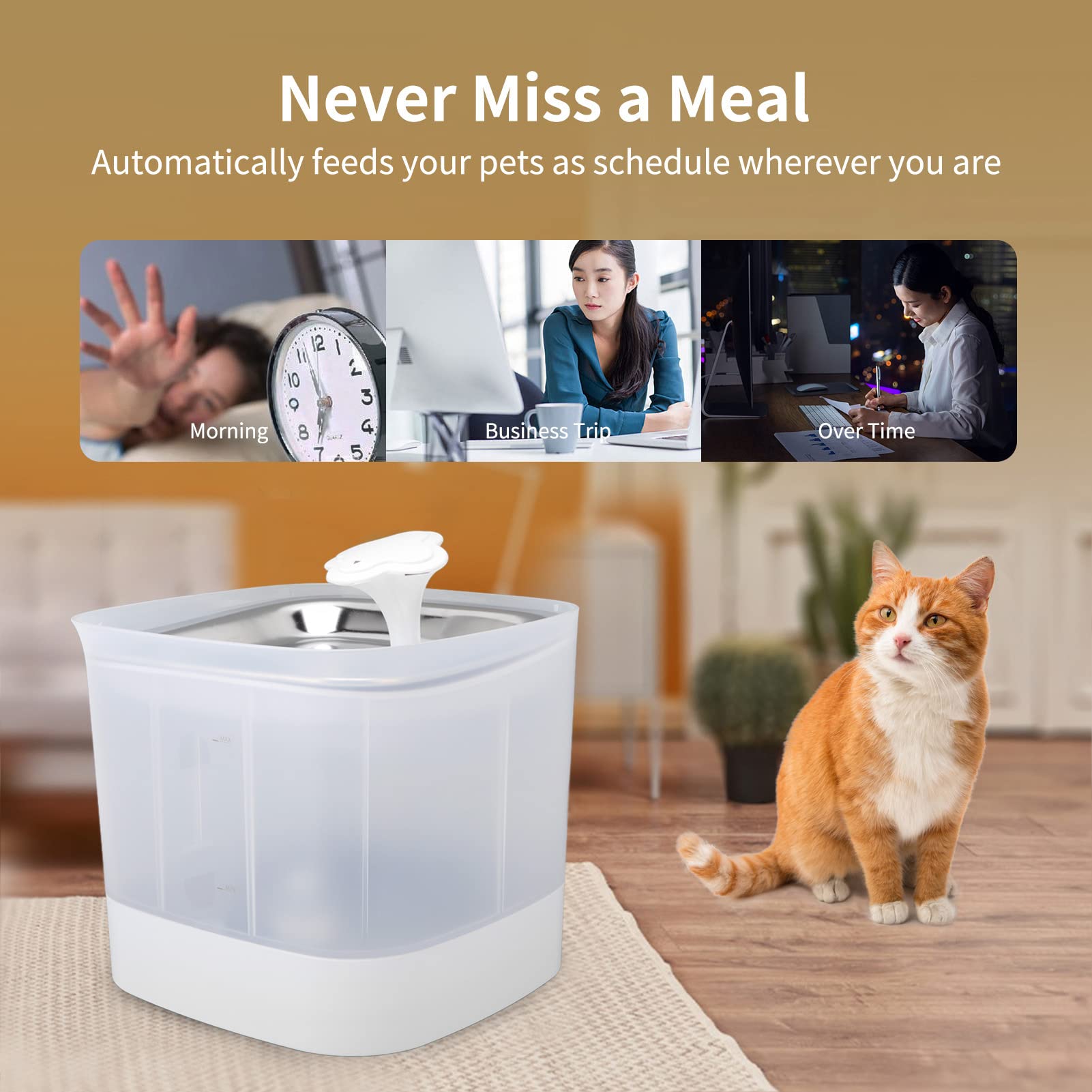 Fuente Para Mascotas De 2,5 L, 2 Modos De Doble Filtración, Dispensador De Agua Automático Para Gatos, Fuente De Agua Automática Para Gatos, Dispensador De Agua Para Perros Con Filtros De Repuesto Par