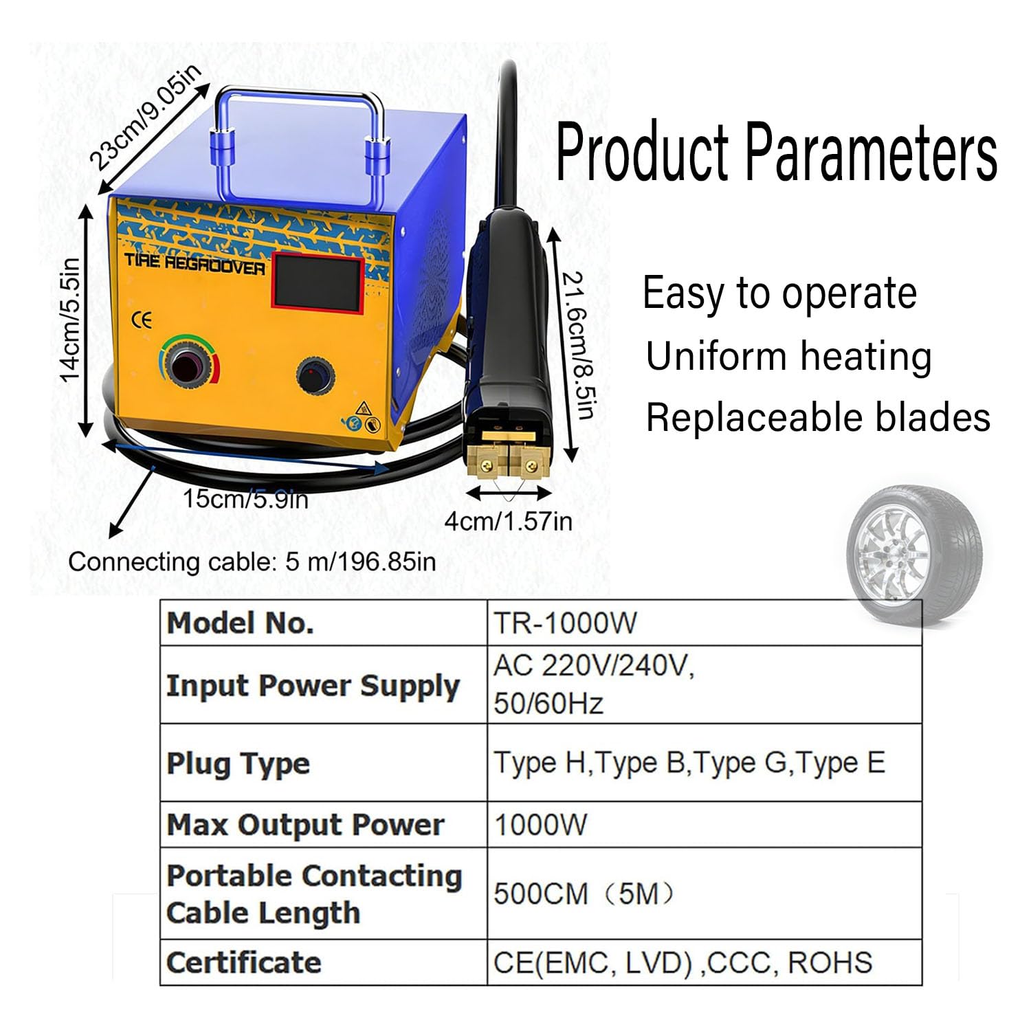 Strumento per Scanalare Pneumatici Macchina Scanalatrice Pneumatici Camion Professionale Taglierina Riscolpitrice Pneumatici Approfondire Battistrada Ricostruire Vecchi