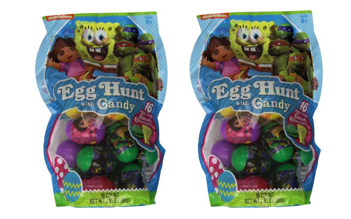 Nickelodeon Filled Easter Egg Hunt with Candy Mega Pack - 32 Eggs
