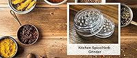 Vista 2 de Molinillo de especias de cocina acrílico 2pc con imán color transparente