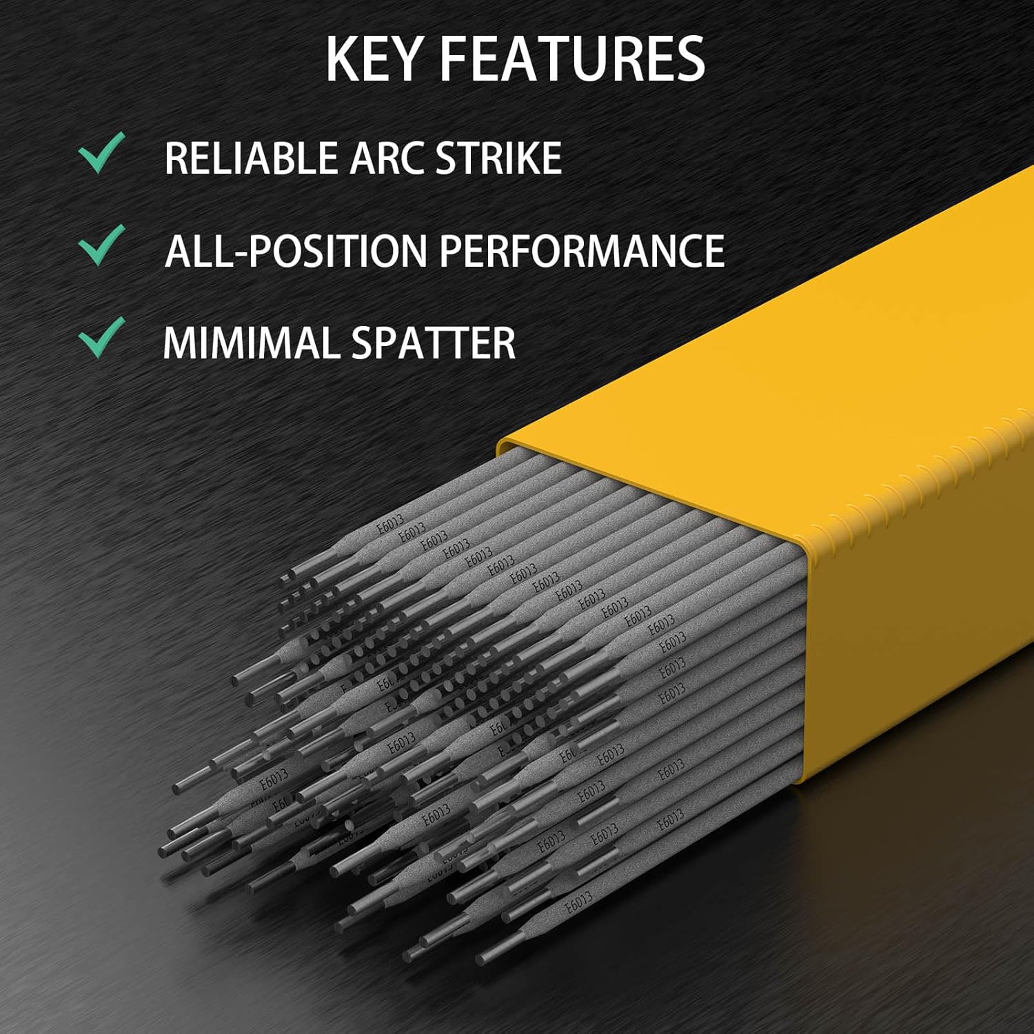 E6013 Welding Rod 3/32" 11LB Carbon Steel Stick Electrodes – Easy Arc Start Welder Rods for Beginners and Pros – Smooth Beads, Strong Performance for Welding Jobs