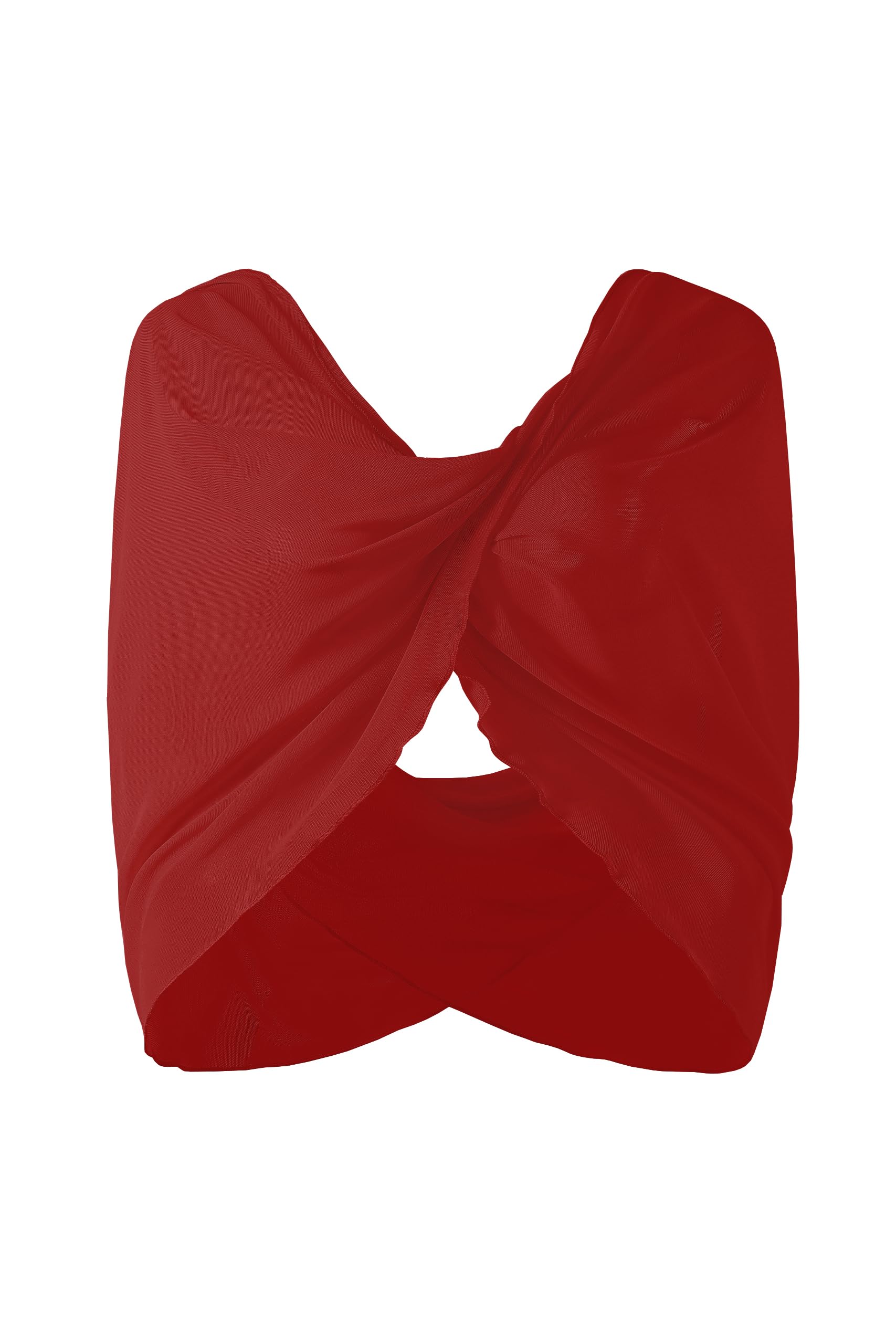 Photo 1 of Coucoland Shawl Wraps for Women - Sheer Chiffon Shawl Elegant Soft Wraps for Evening Dress Wedding (Red)