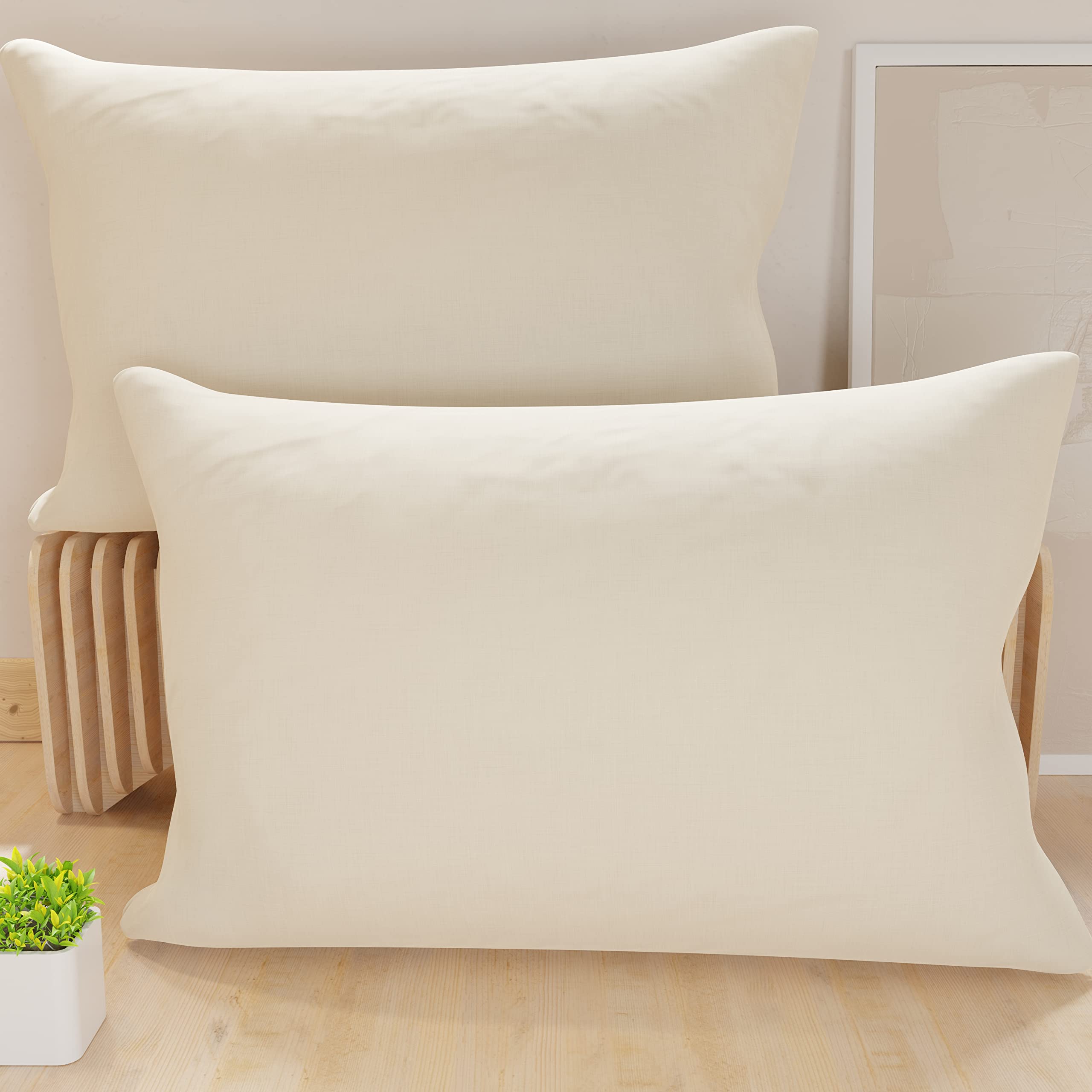 PETTI Artigiani Italiani, Pair of Microfiber Pillowcases 145x40 cm, Bedroom Cushions, Sofa, Set of 2 Cushion Covers