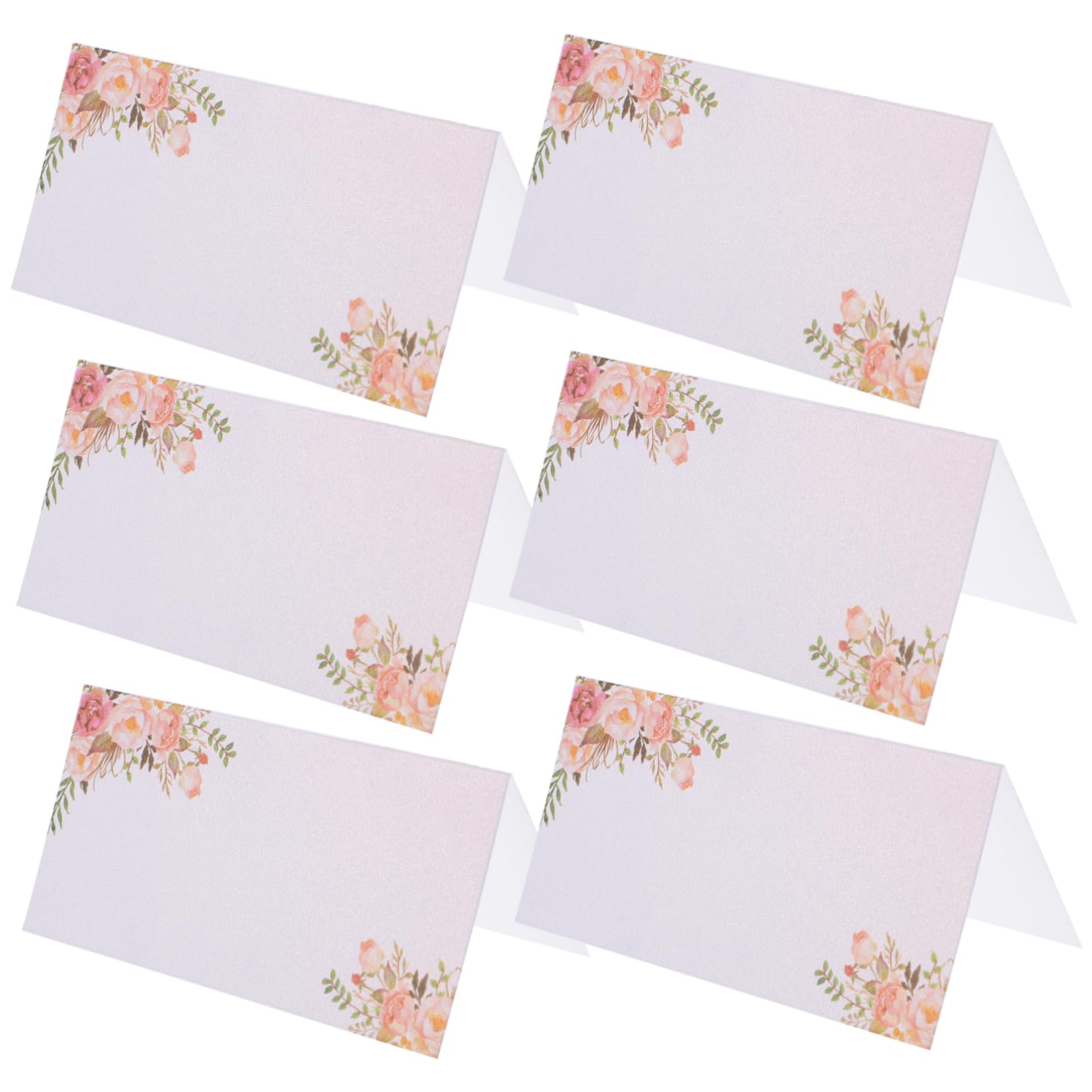 MAGICLULU 3 Sätze Tischkarten Zur Hochzeit Tischschilder Für Hochzeiten Tischkarten Mit Blumenmuster Namenskarten Für Den Tisch Hochzeitseinladungen Tischnummer Für 50 Stück * 3