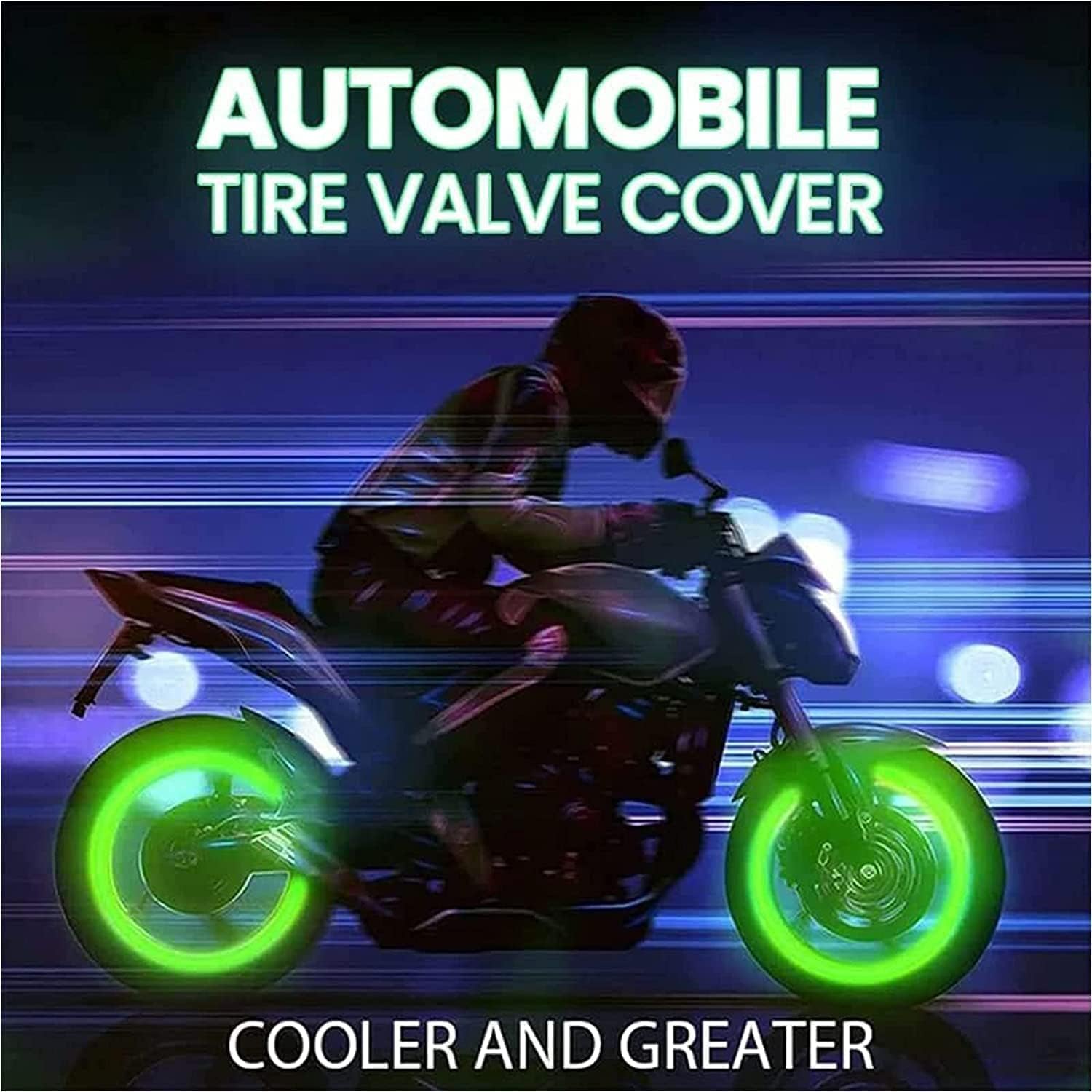 20Pcs Fluorescent Tire Valve Caps, 2026 Glow in the Dark Tire Valve Caps, Glow in the Dark Valve stem caps Pranks for Adults Cars Bike Motorcycles,Valve Stem Caps Funny(20Pcs Green)