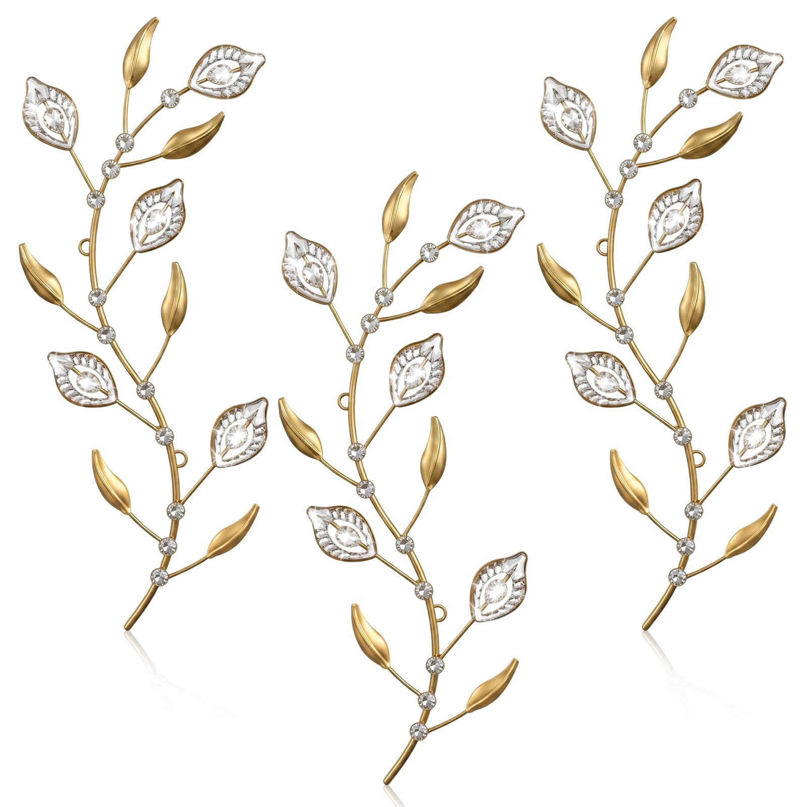 Photo 1 of Cityelf Crystal Leaf Wall Art Sculpture, Set of 3