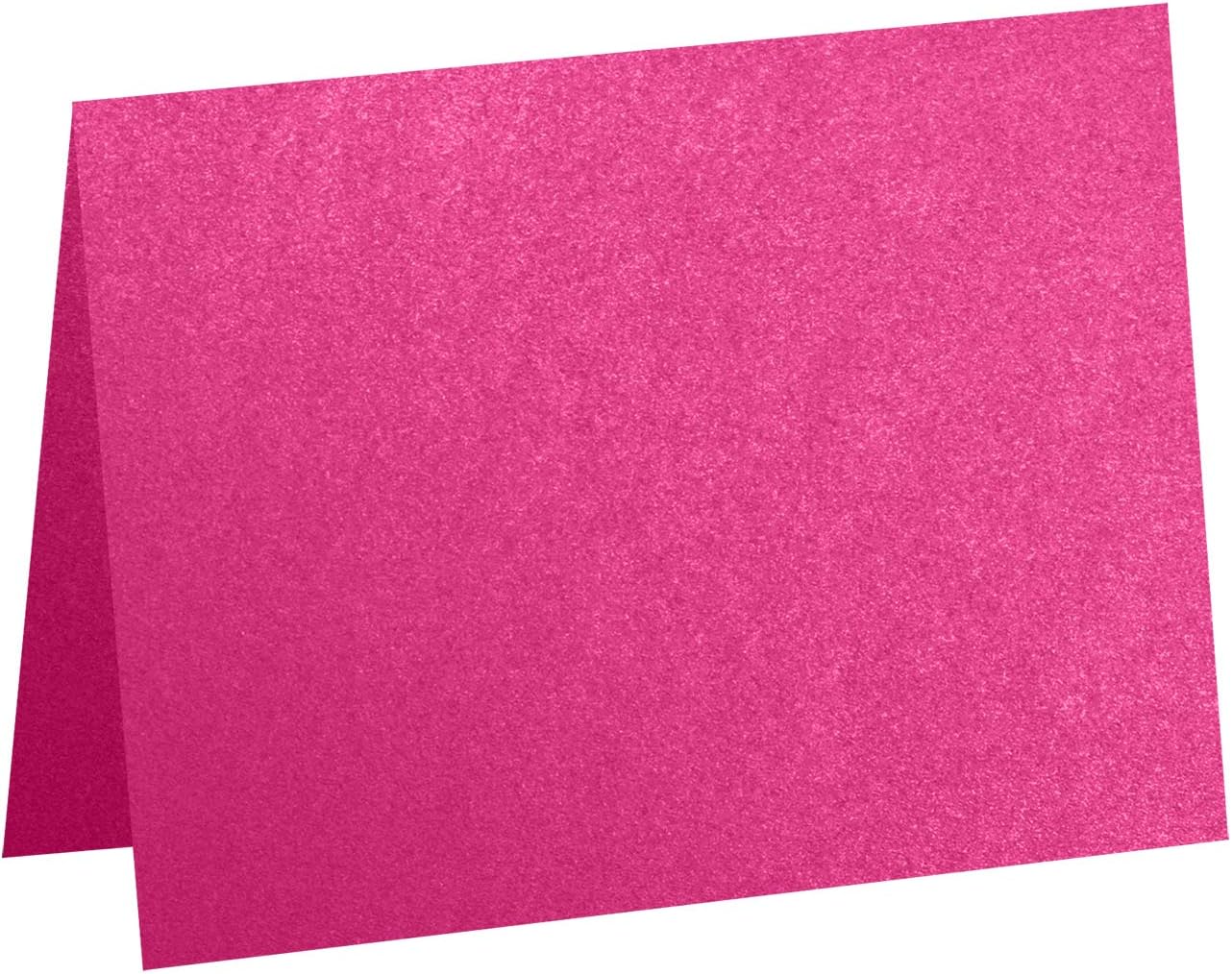 LUXPaper #17 Mini Folded Cards | 2 9/16" x 3 9/16" | Azalea Metallic | 105lb. Cover | 250 Qty