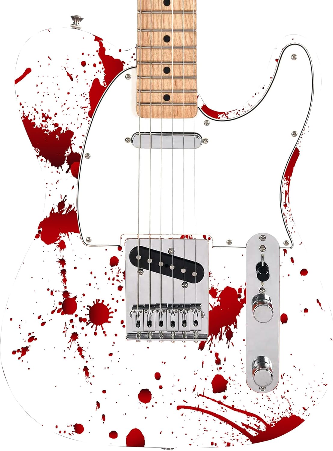 Guitar, Bass or Acoustic Custom Wrap Laminated Vinyl Decal Sticker Crime Scene GS97