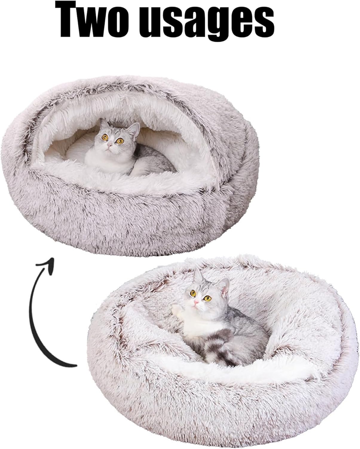 review Pursnug Cat Bed - PurrSnug Calming Cozy Cave, Comfortable Self Warming Pet Bed for Dogs & Cats, Machine Washable, Non-Slip Waterproof Bottom (20