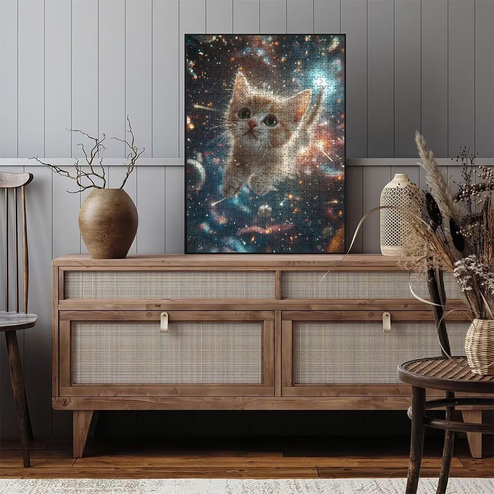 Puzzle 4000 Pezzi, Gatto Stellare 3D Puzzle per Adulti Impegnativo, Educa Puzzles Artistico, Divertente E Stimolante Puzzles Decorativo per La Famiglia, Regalo e Decorazione Pareti DX0YL6-946
