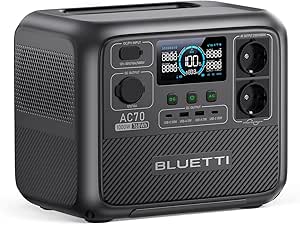 Stazione Elettrica Portatile BLUETTI AC70 Ricondizionata - 768Wh, 1000W, USB-C 100W, Con App - Foto 5