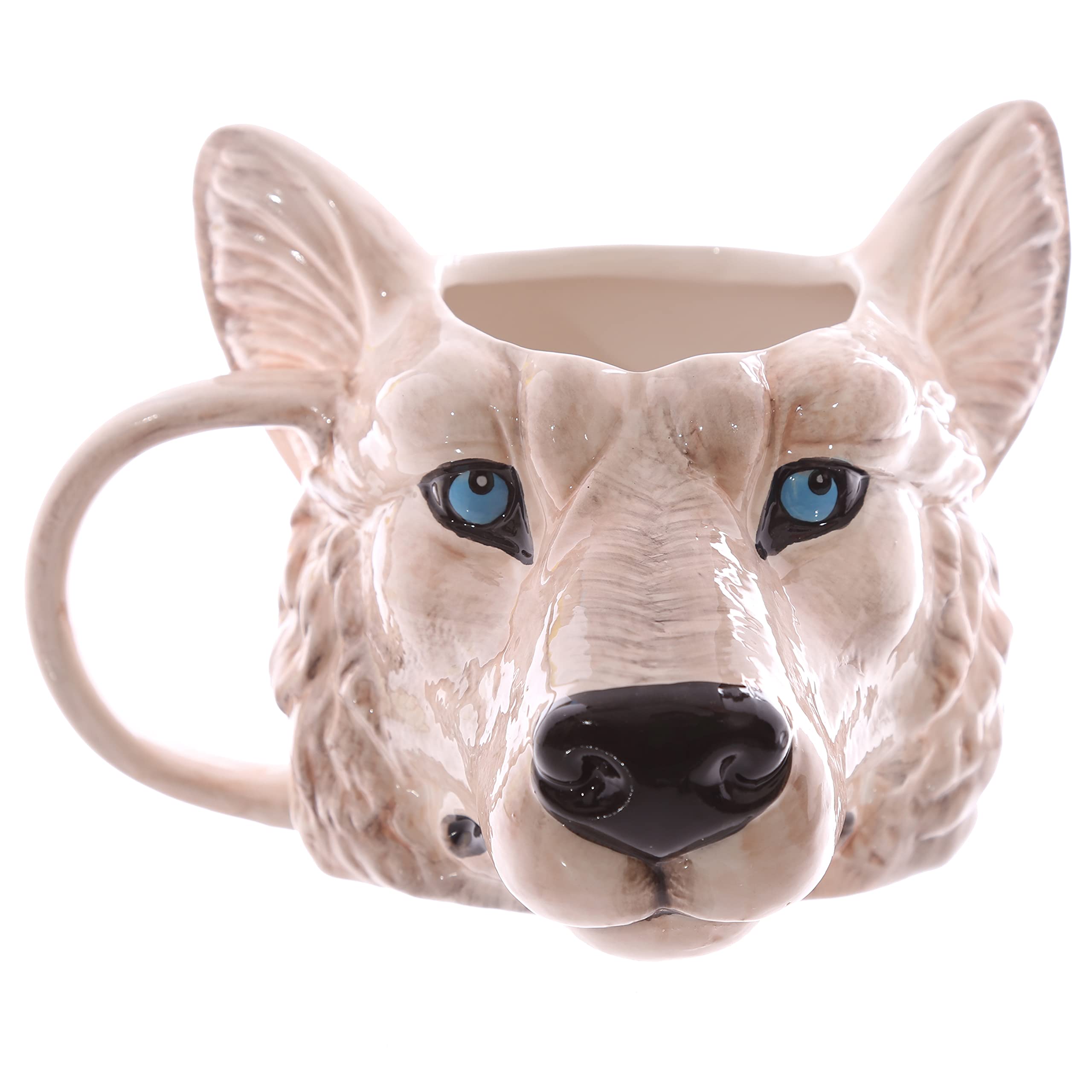 Puckator Wolf Head Porcelain Mug - 300ml Funny Large Coffee Mug, Gift For Girlfriend Or Boyfriend - View #6
