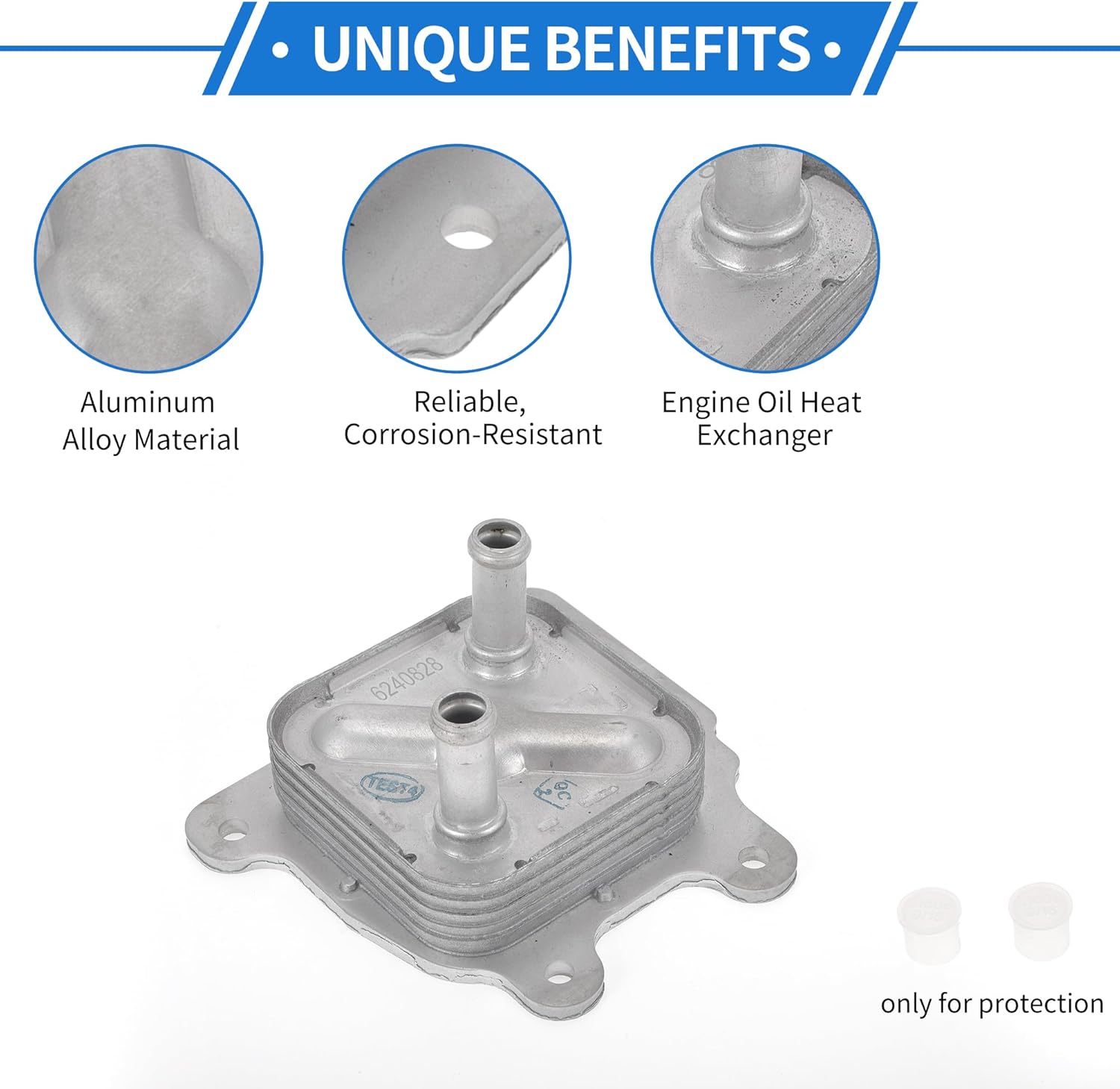 1 Pc Engine Oil Cooler for Nissan Rogue 2014-2020,for Nissan Altima 2013-2018 Aluminum Alloy Transmission Oil Cooler Trans Cooler with O-ring Seals