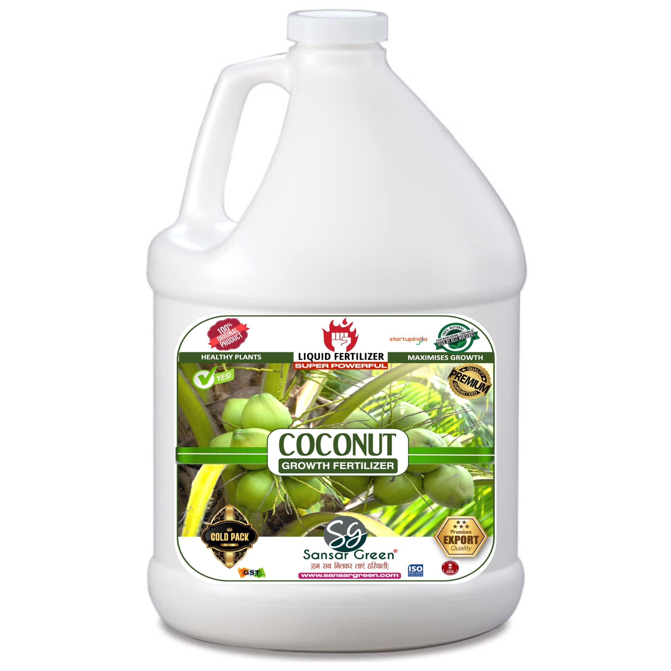 Sansar Green® Coconut Growth Liquid Fertilizer Premium Essential Powerful Liquid Fertilizer for the Best Growth of Coconut Plants with Fruiting Nutrients and Charged Micro-organism (500 ml) (B0C2YH4ZMS) Amazon Price History, Amazon Price Tracker